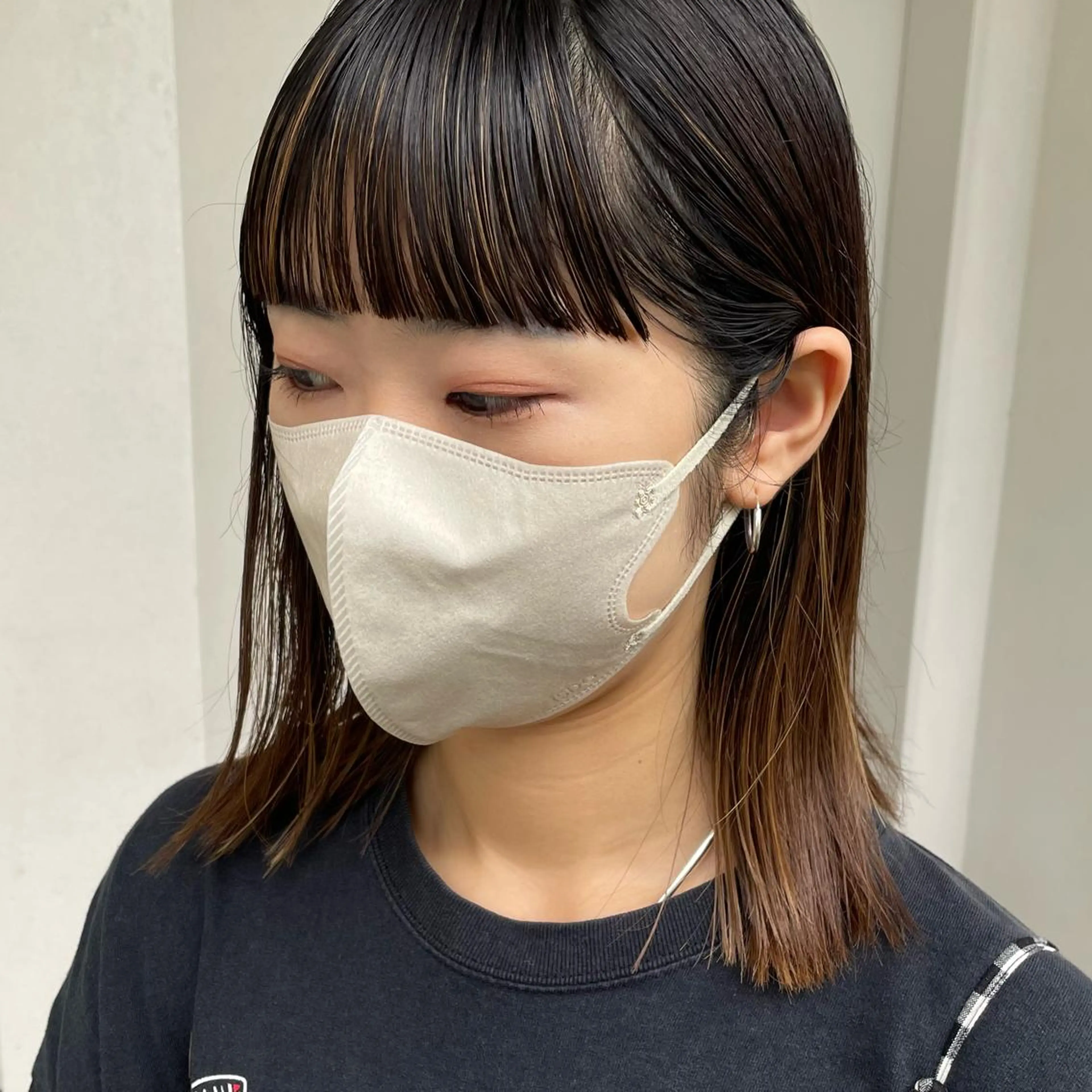 ミディアム カラー パーマ ヘアアレンジ メンズ キッズ ネイル マツエク・マツパ アイブロウ カット casane所属・暖色・前髪カット 🎗️佐藤ゆみこのヘアスタイル
