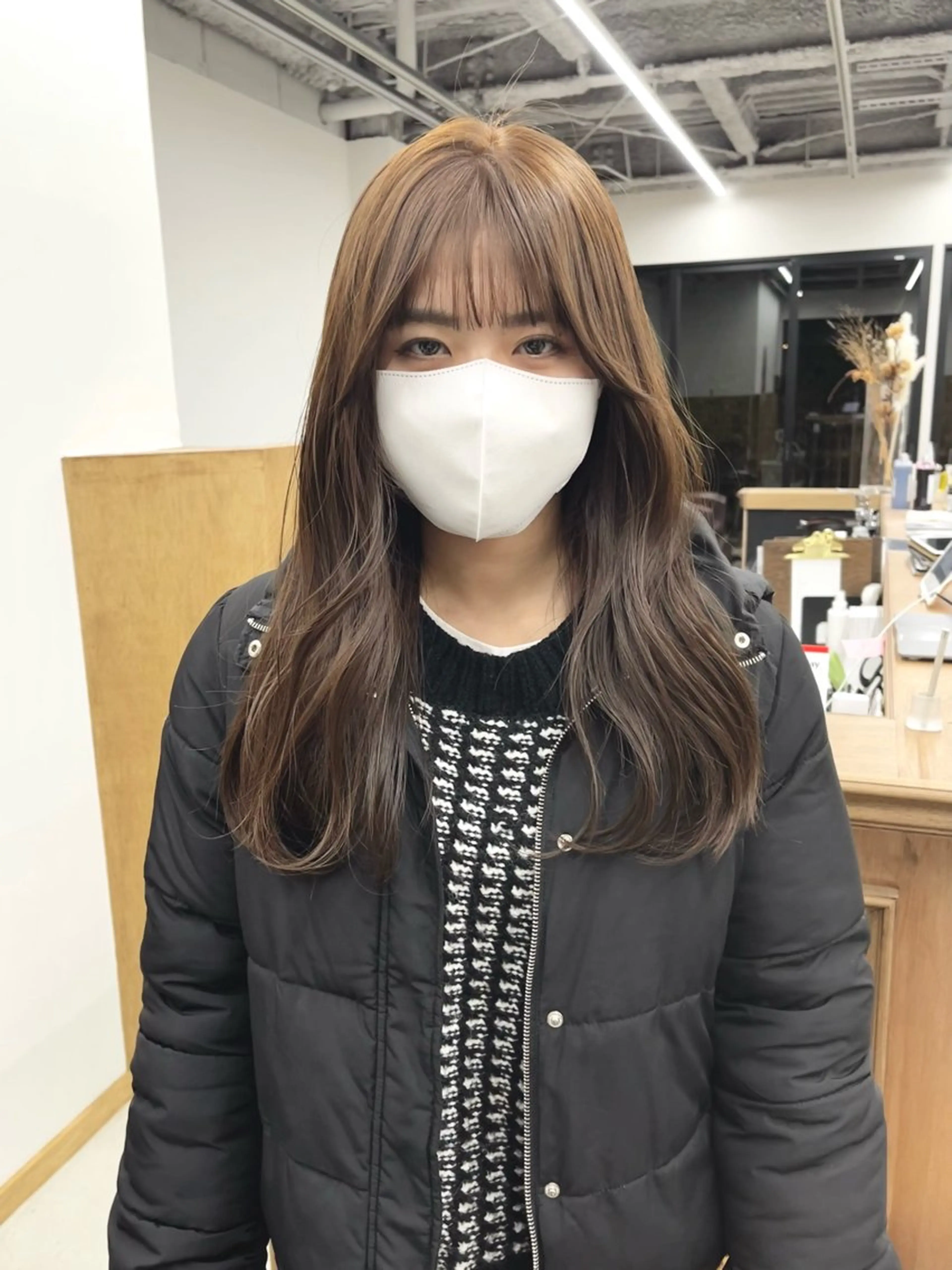 ロング カラー ヘアアレンジ ブリーチ ダブルカラー ブリーチなしカラー ena/ブリーチなし 暖色・ベージュ🎀のヘアスタイル