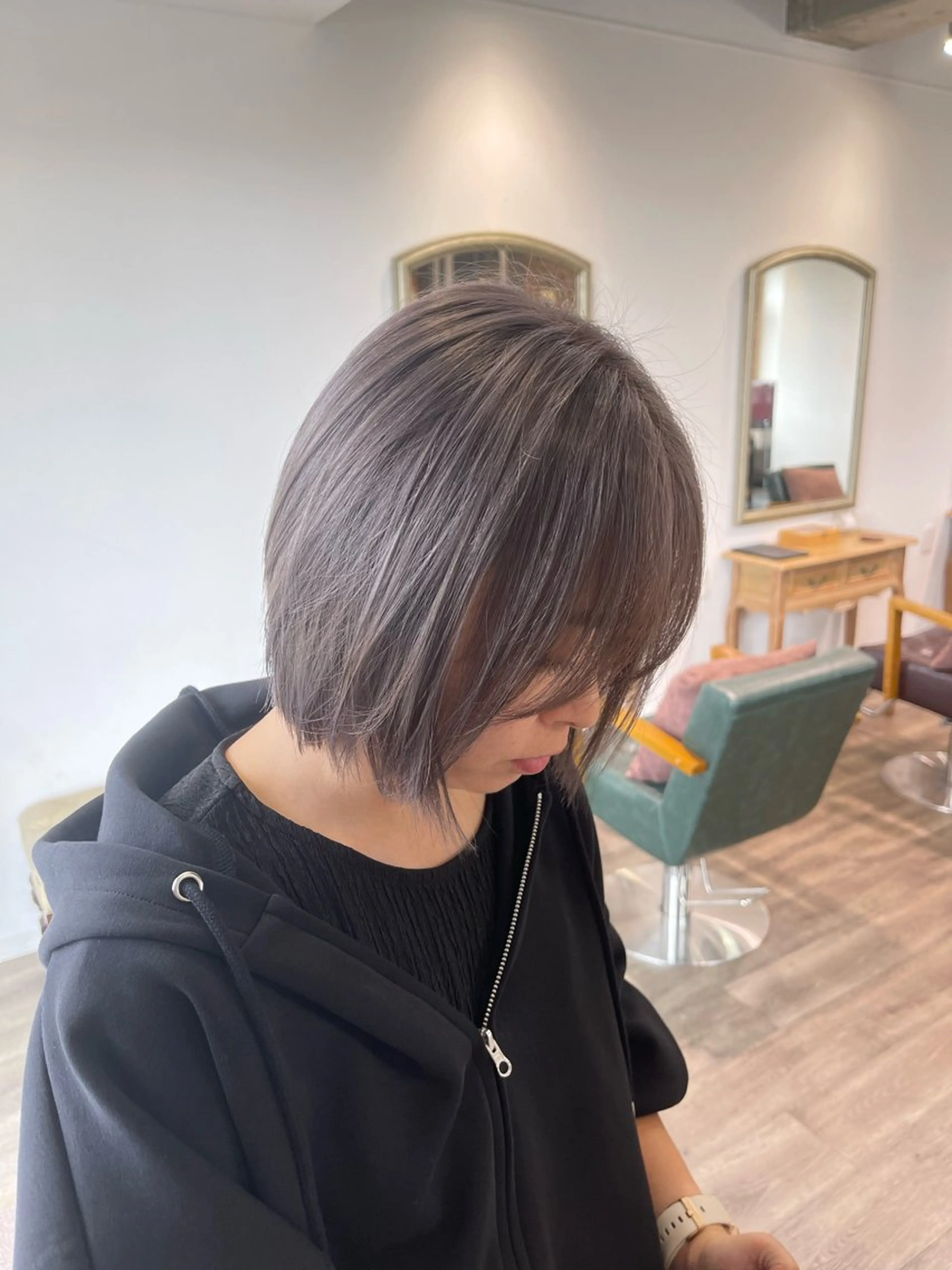 ミディアム カラー ヘアカラー Felice Erikaのヘアスタイル