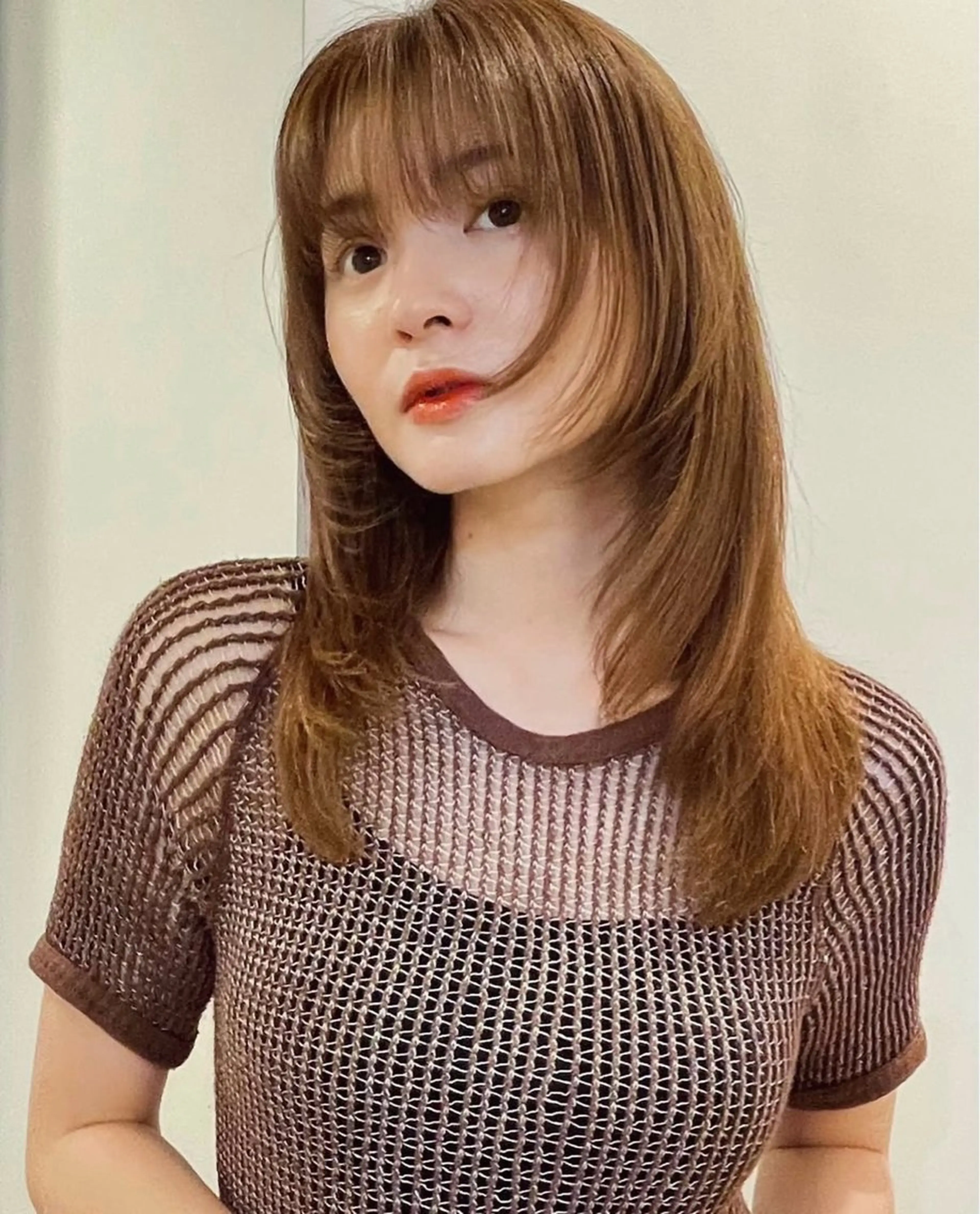 ロング knot by belle所属・明津 桜空のヘアスタイル