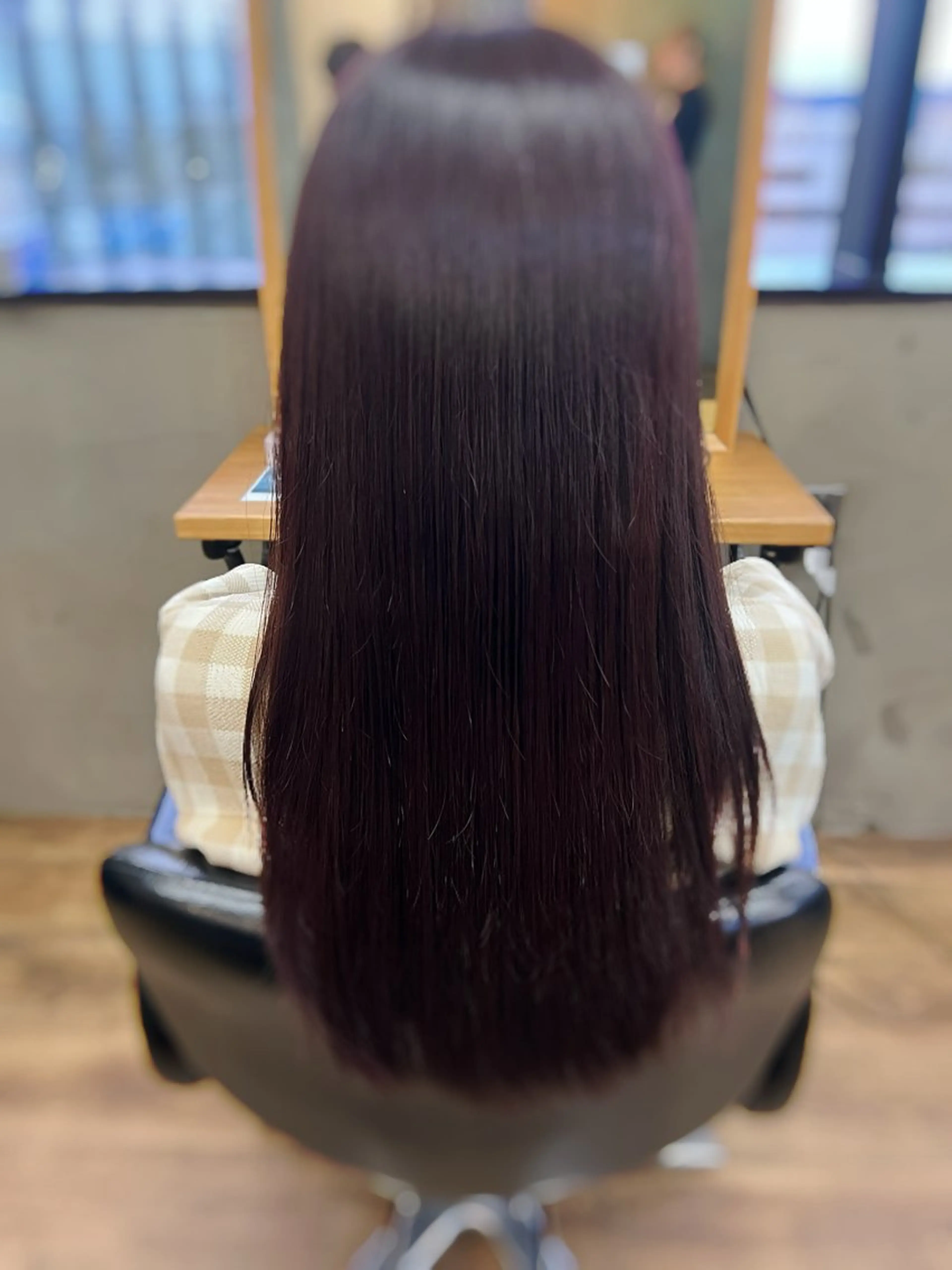 ロング カラー ラベンダーカラー レッドカラー angelica hariiのヘアスタイル