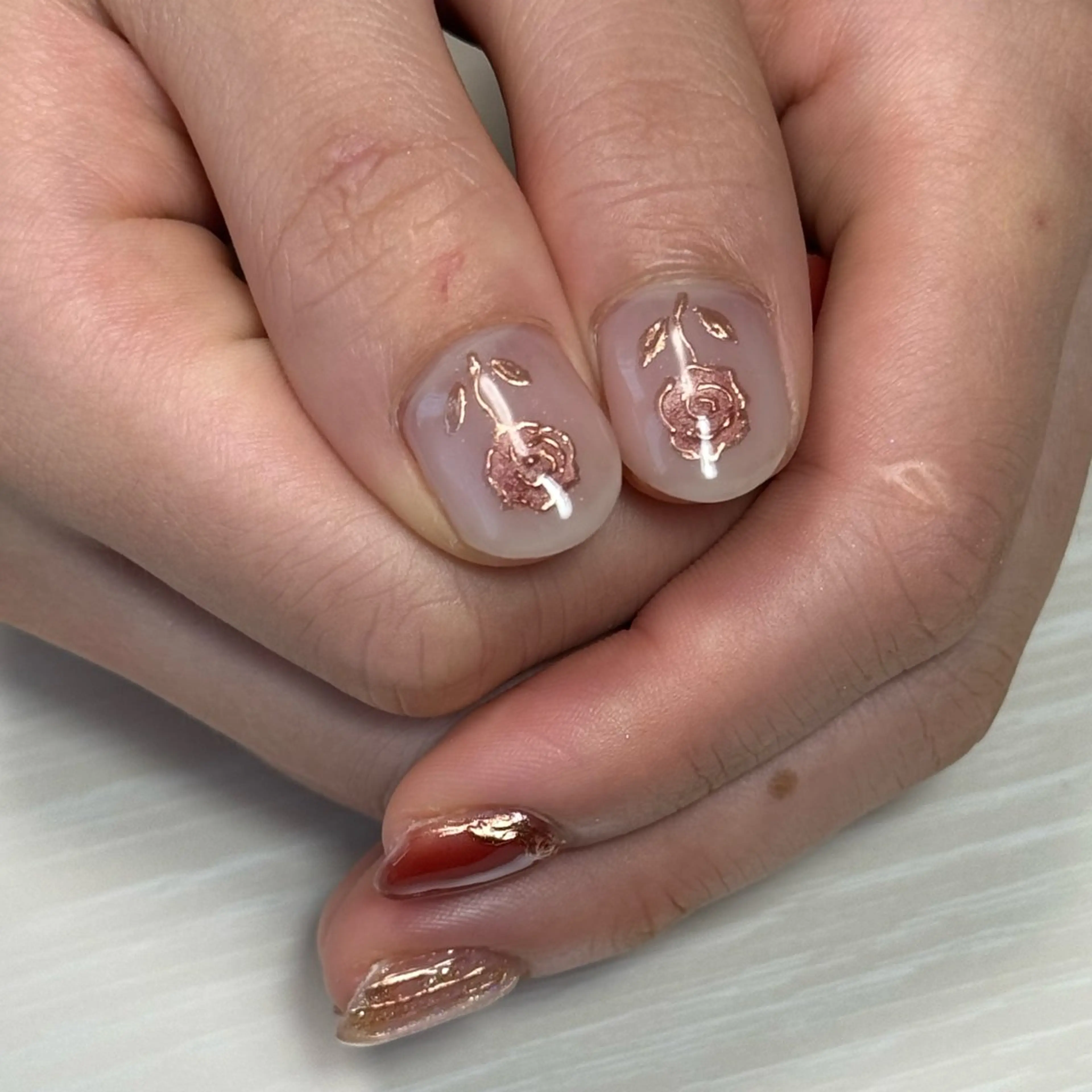 ネイル マグネットネイル ハンドネイル Hana_ Rieのネイルデザイン