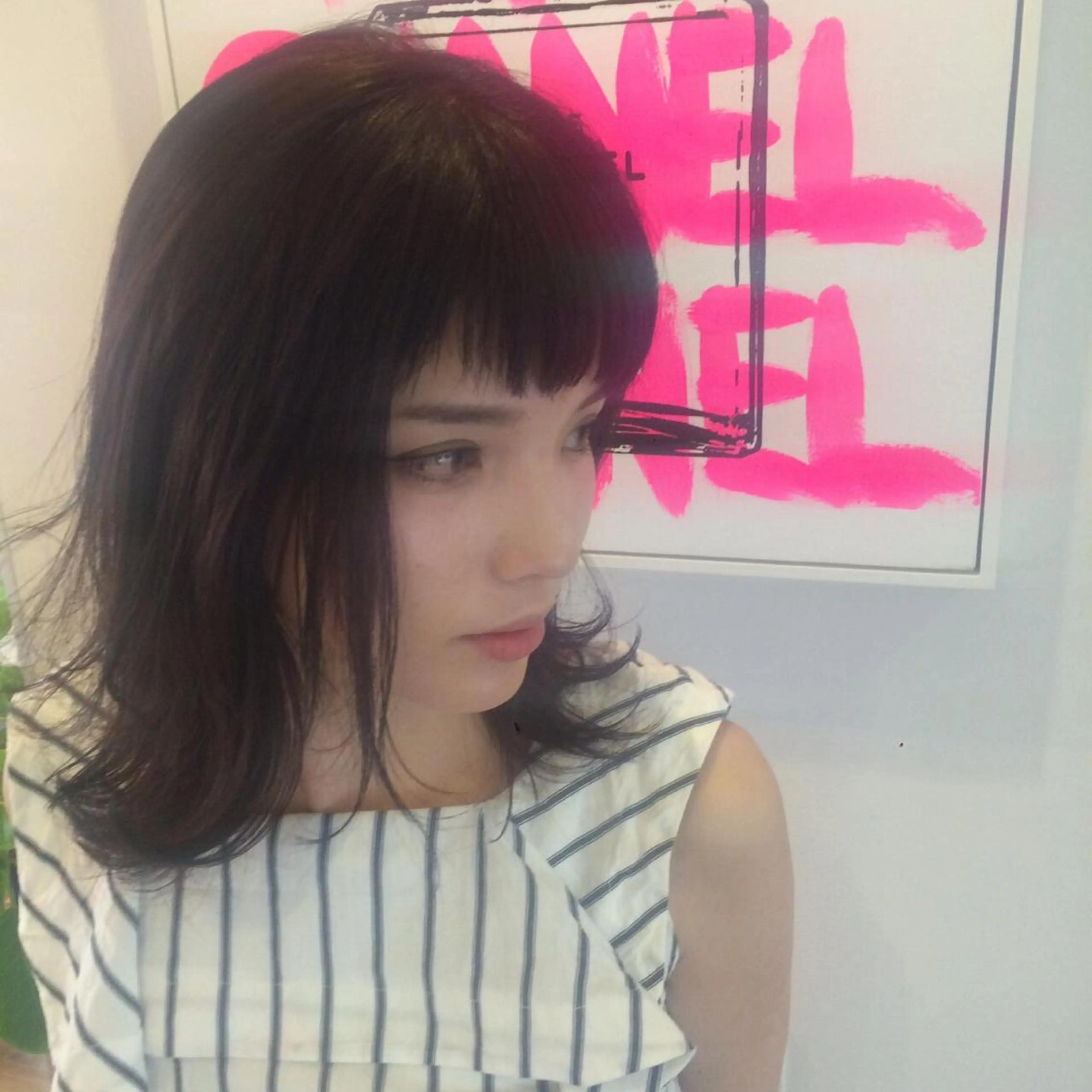 ミディアム カラー ヘアアレンジ MIZUHO / ダブルカラー髪質改善のヘアスタイル