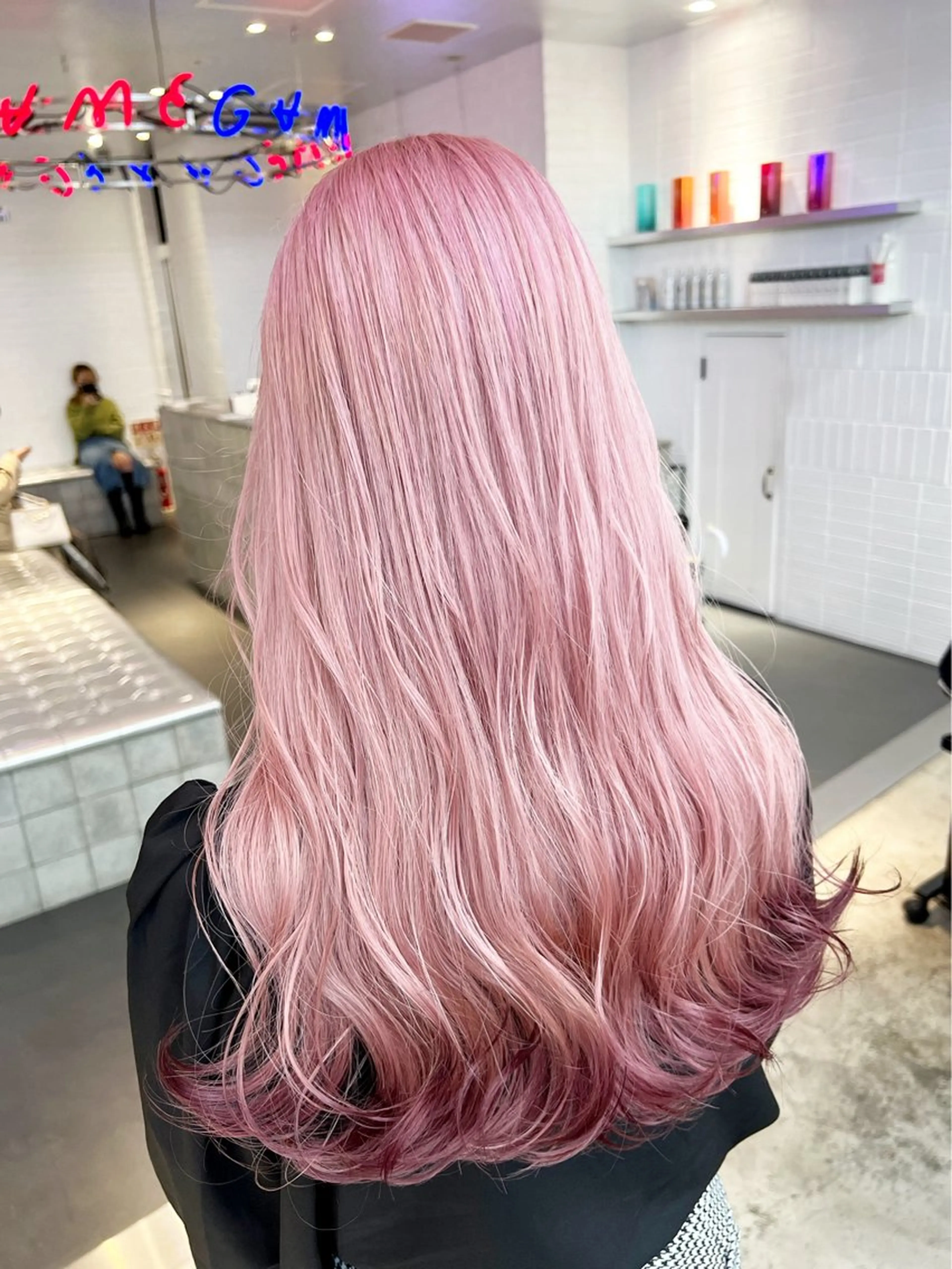 ロング カラー ヘアアレンジ ブリーチ 髪質改善 🍯傷ませないカラー 似合わせヘア🍯彪雅のヘアスタイル