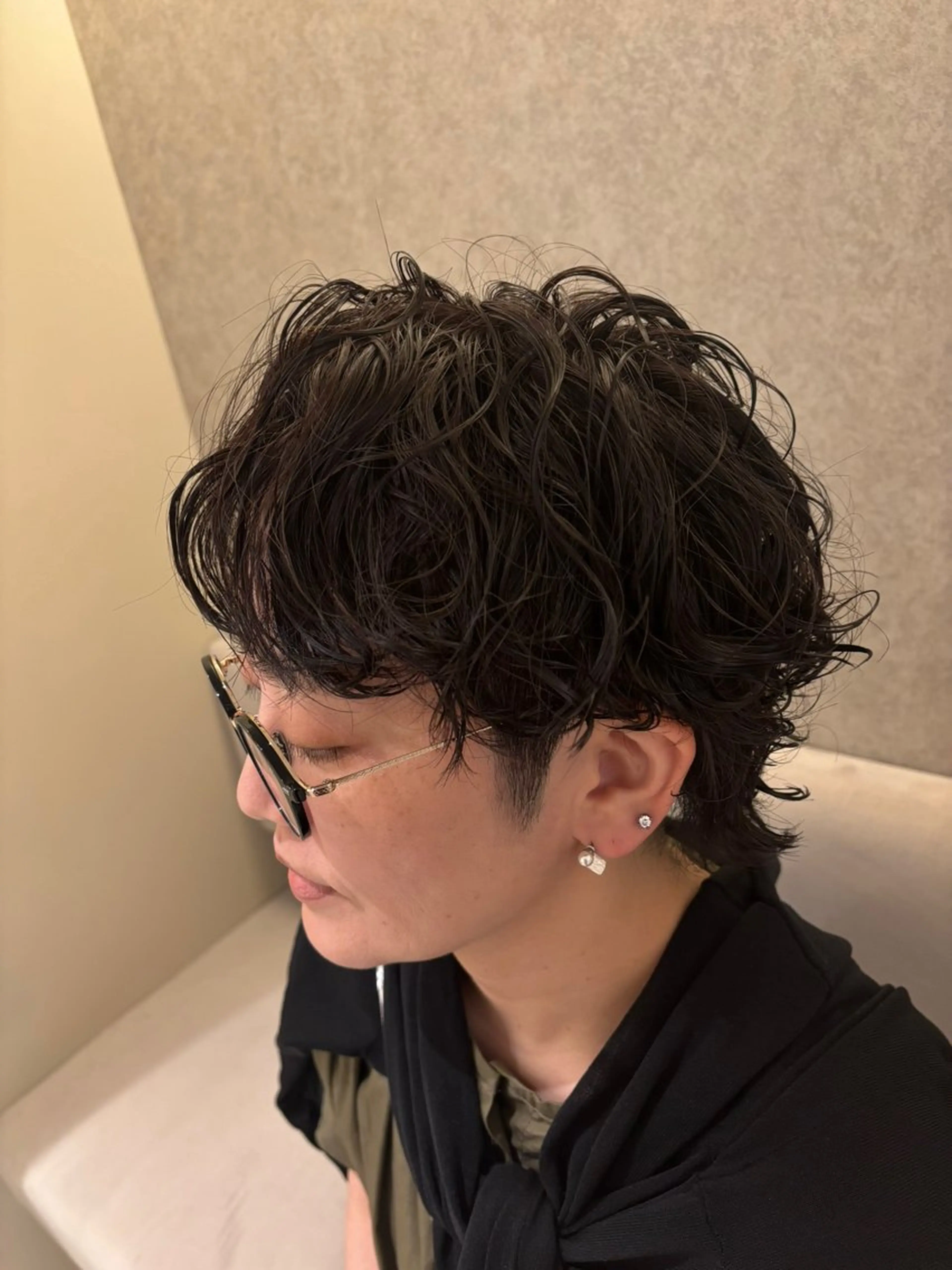 ショート パーマ カット パーマ トリートメント Bonheur銀座 michikoのヘアスタイル