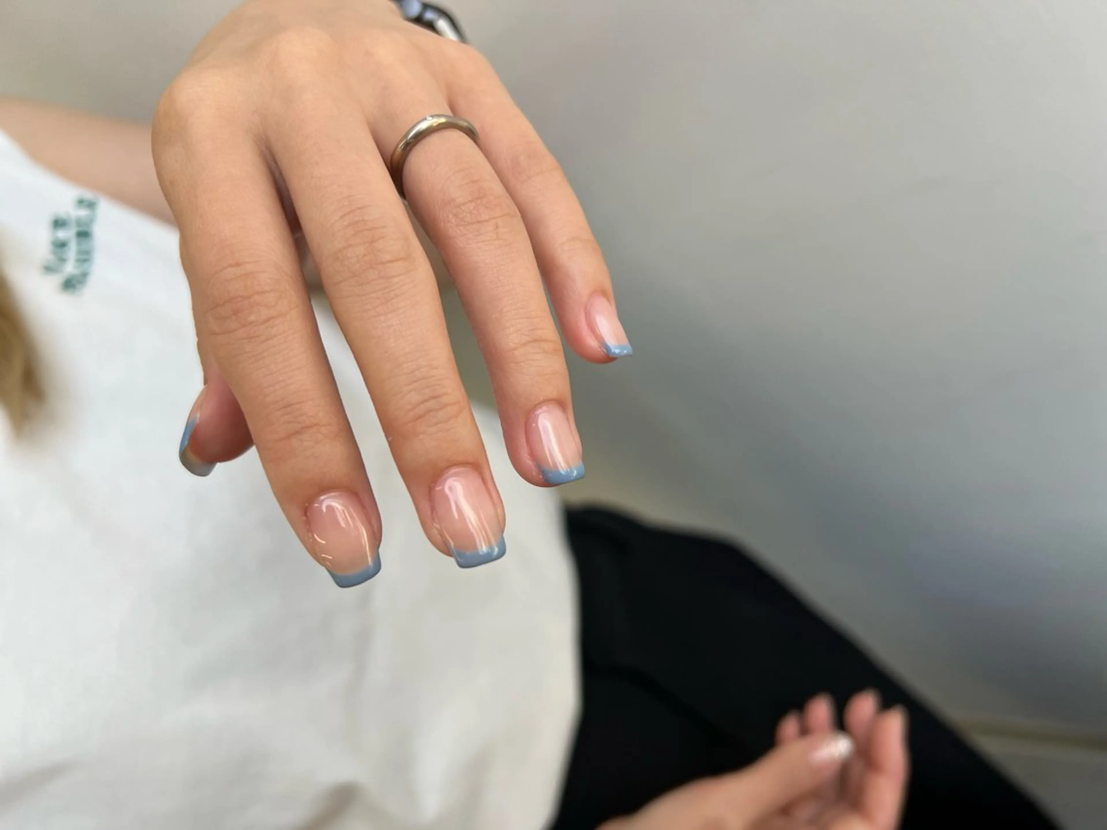 ネイル フレンチネイル nail salon te.enのネイルデザイン
