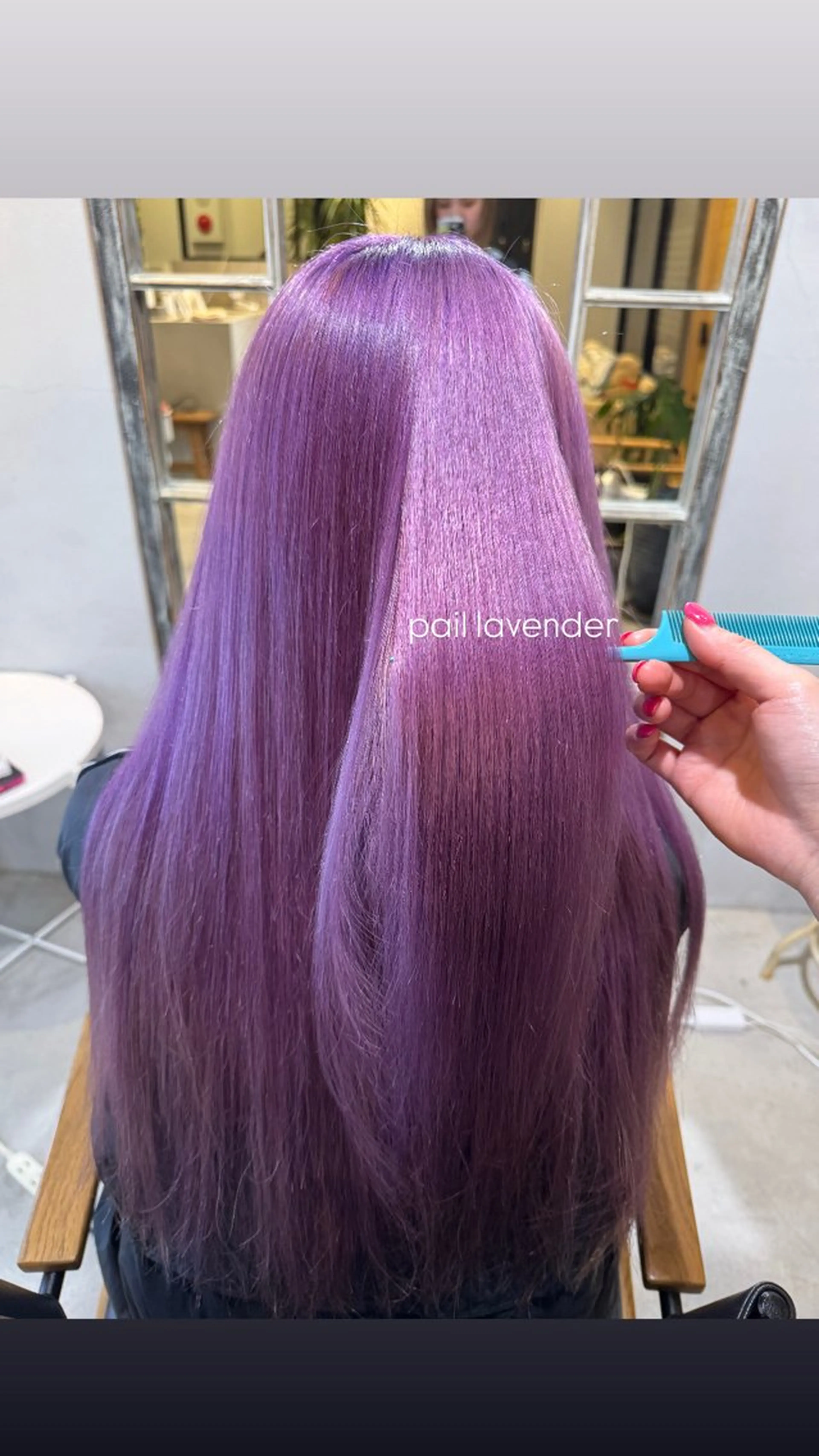 ロング カラー ブリーチ ラベンダーカラー ヘアカラー Revie  hair所属・福田ひより🐥 ブリーチ/レイヤーのヘアスタイル