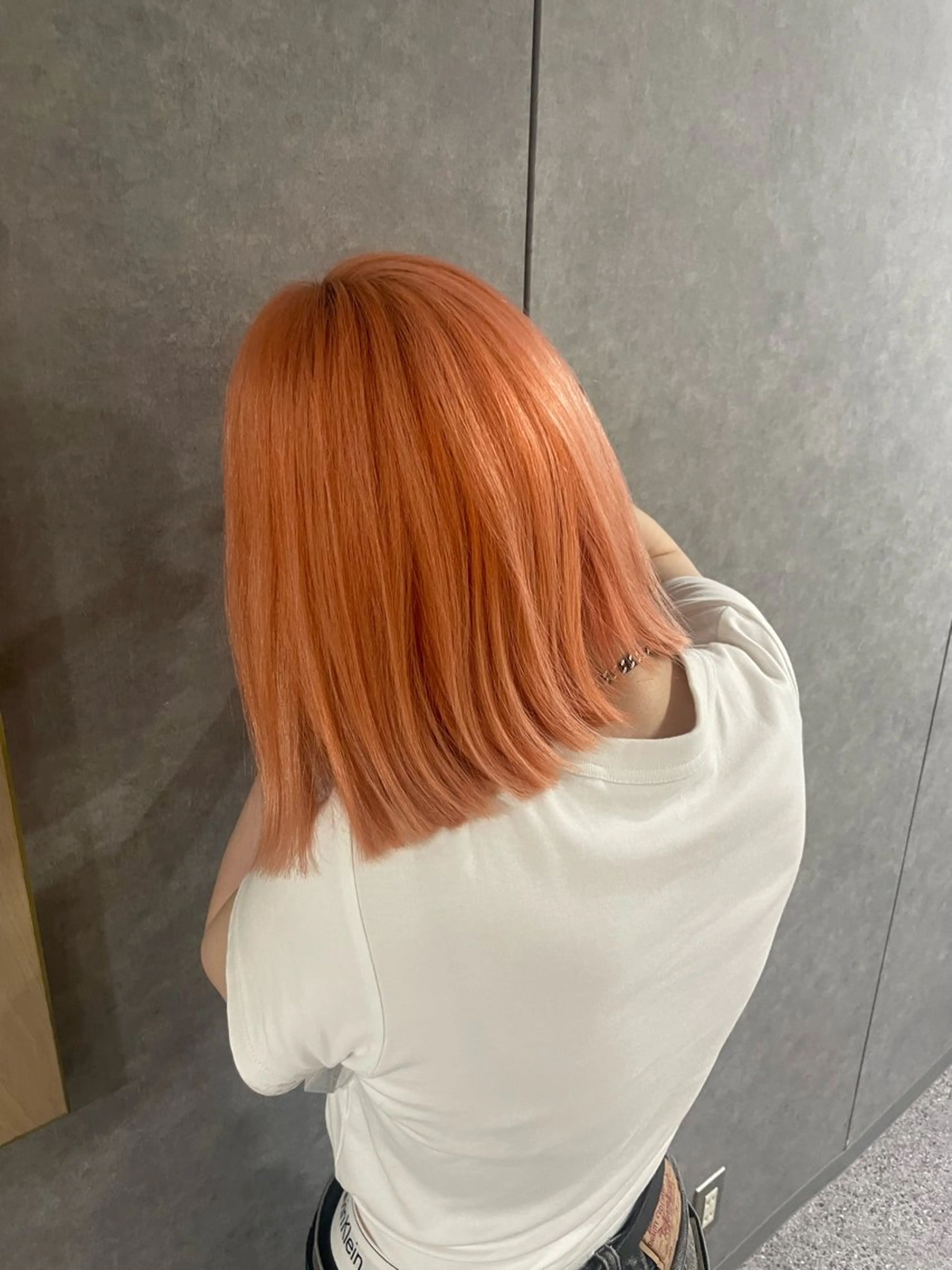 ミディアム カット ヘアカラー トリートメント 田中 志織のヘアスタイル