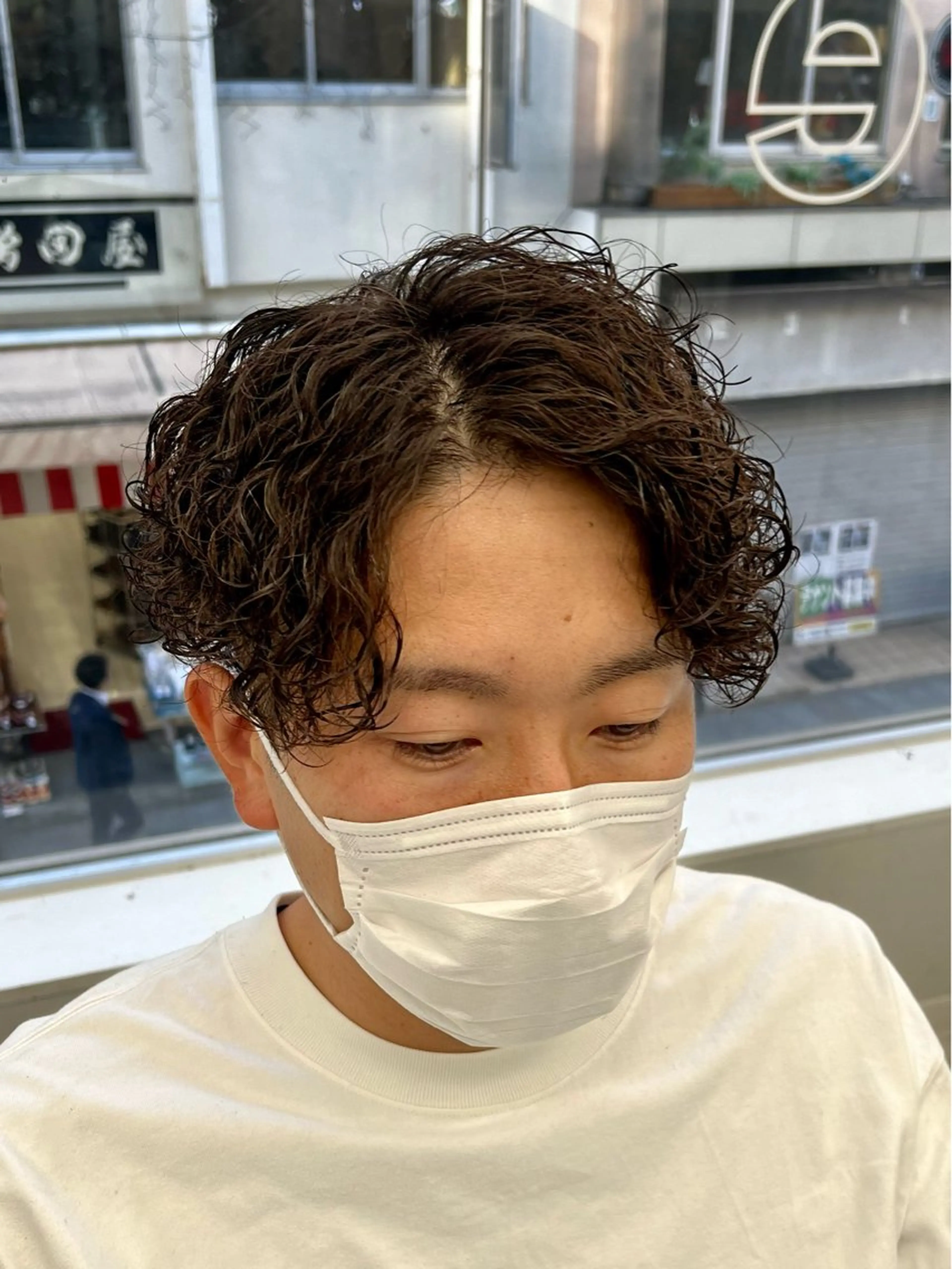 ショート パーマ メンズ カット パーマ メンズカット/波巻き TAKUMAのヘアスタイル