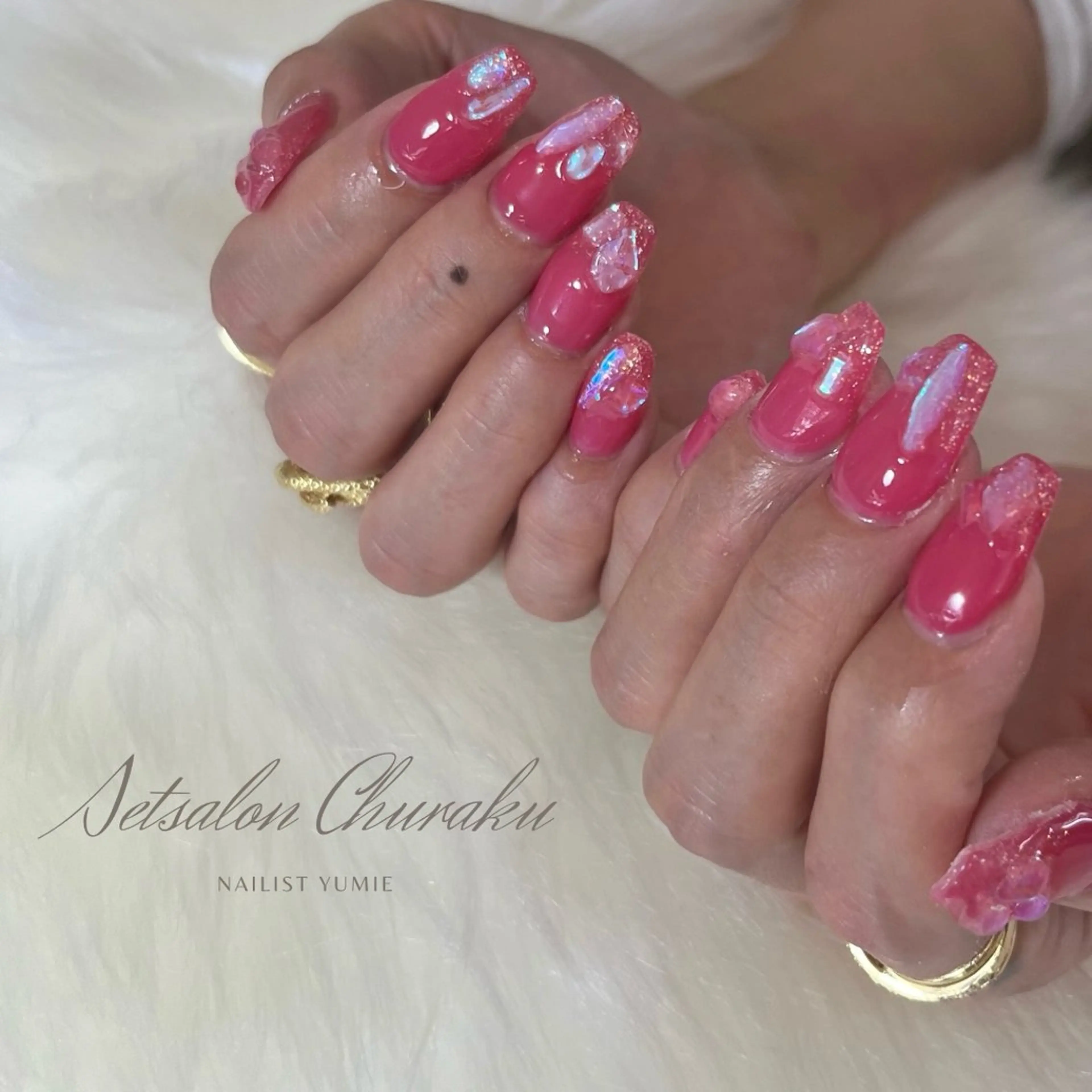 ネイル ハンドネイル Setsalon Churaku Nailist Yumie所属・【沖縄市安慶田】 🤍Yumieのネイルデザイン