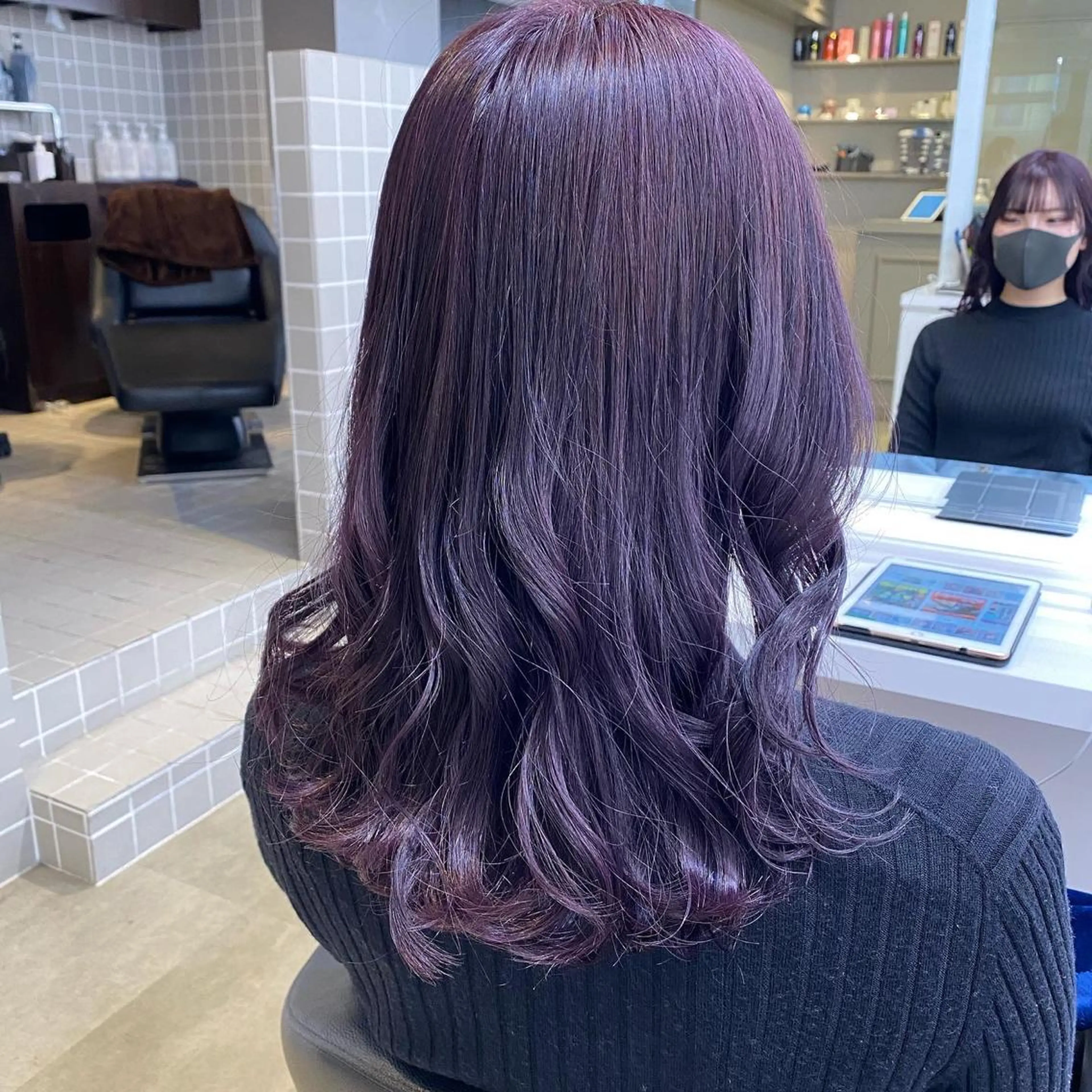ロング カラー ヘアアレンジ 【公式】 will横浜店のヘアスタイル