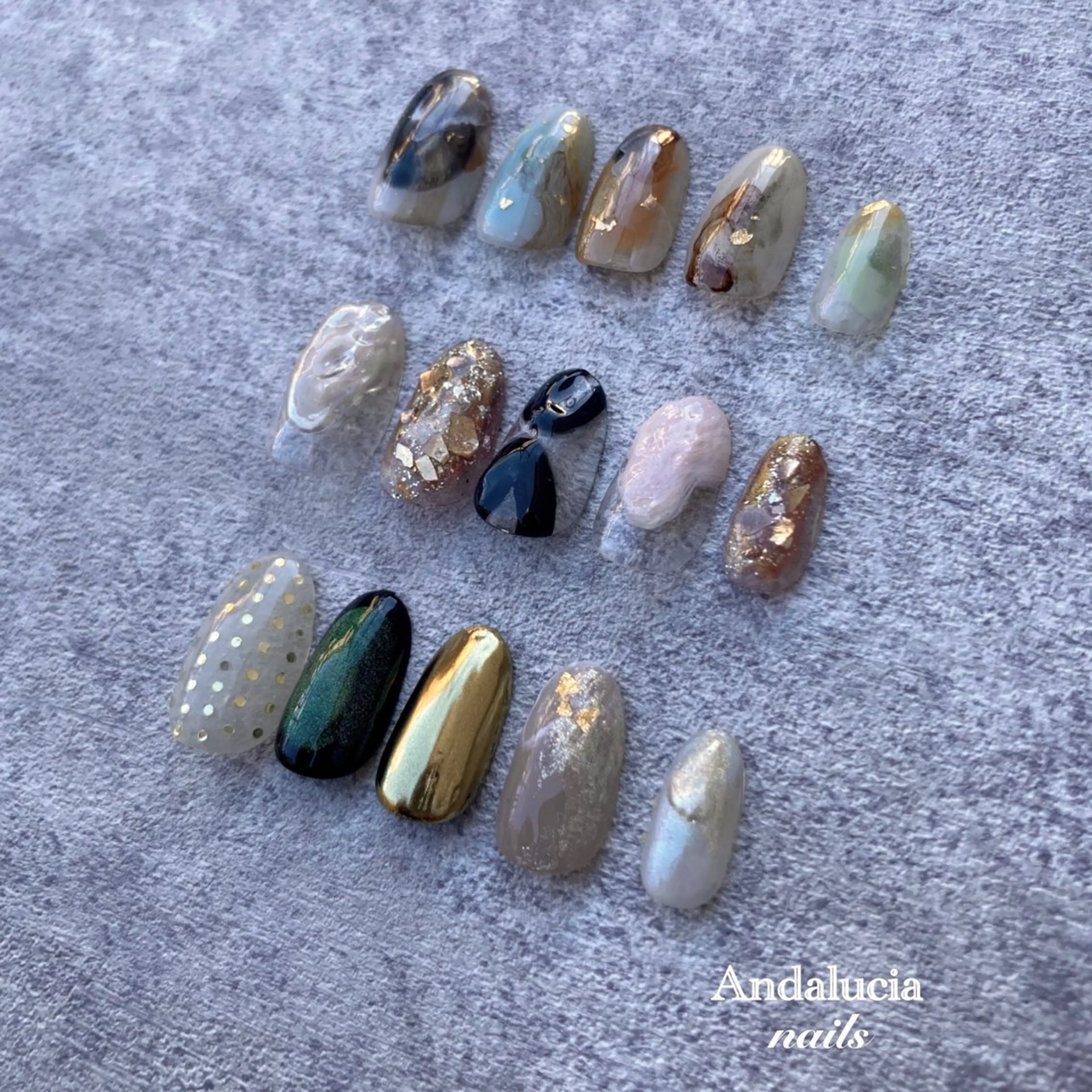 ネイル ニュアンスネイル ハンドネイル Andalucia nailsのネイルデザイン