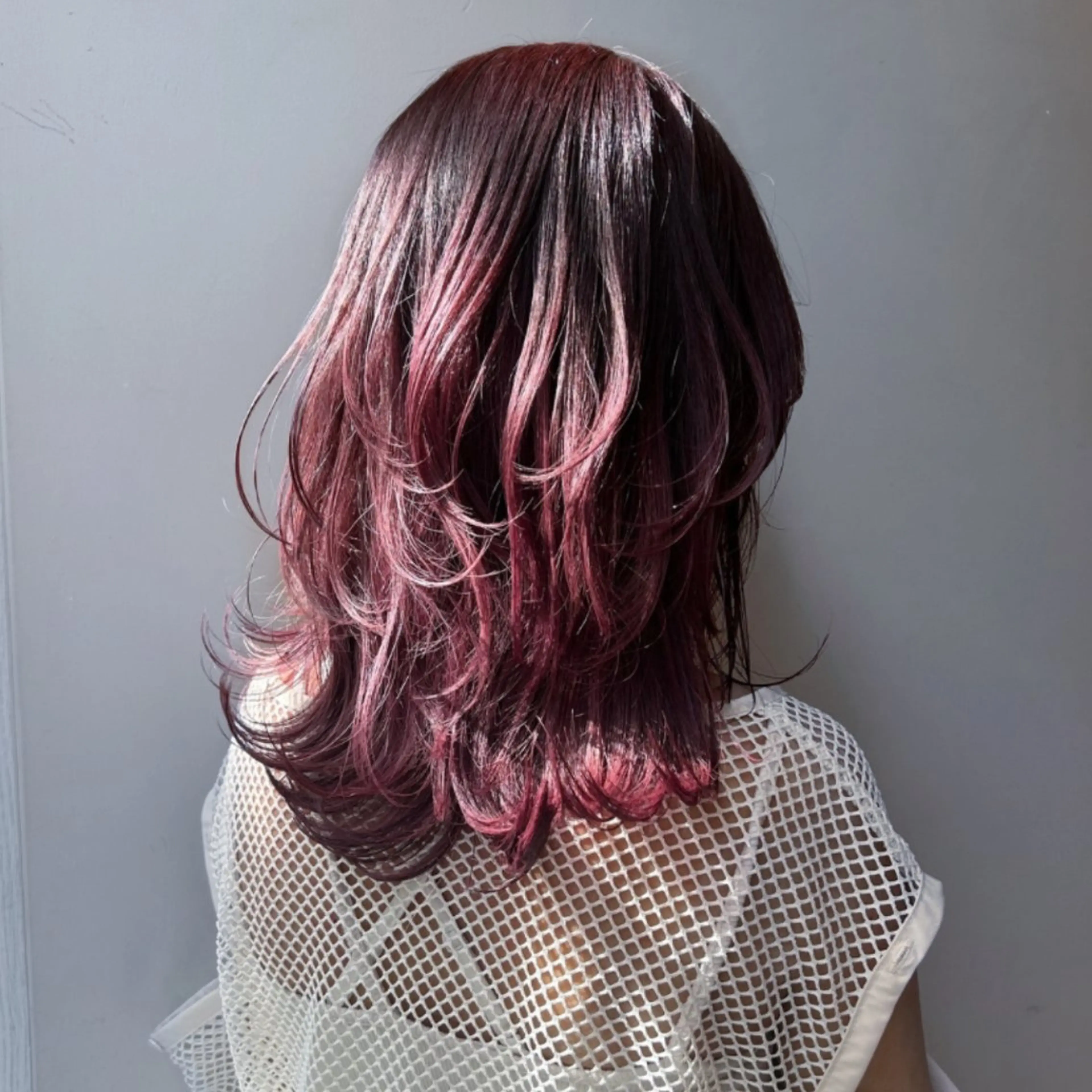 セミロング カラー カット 海外風レイヤー💋 sanaのヘアスタイル