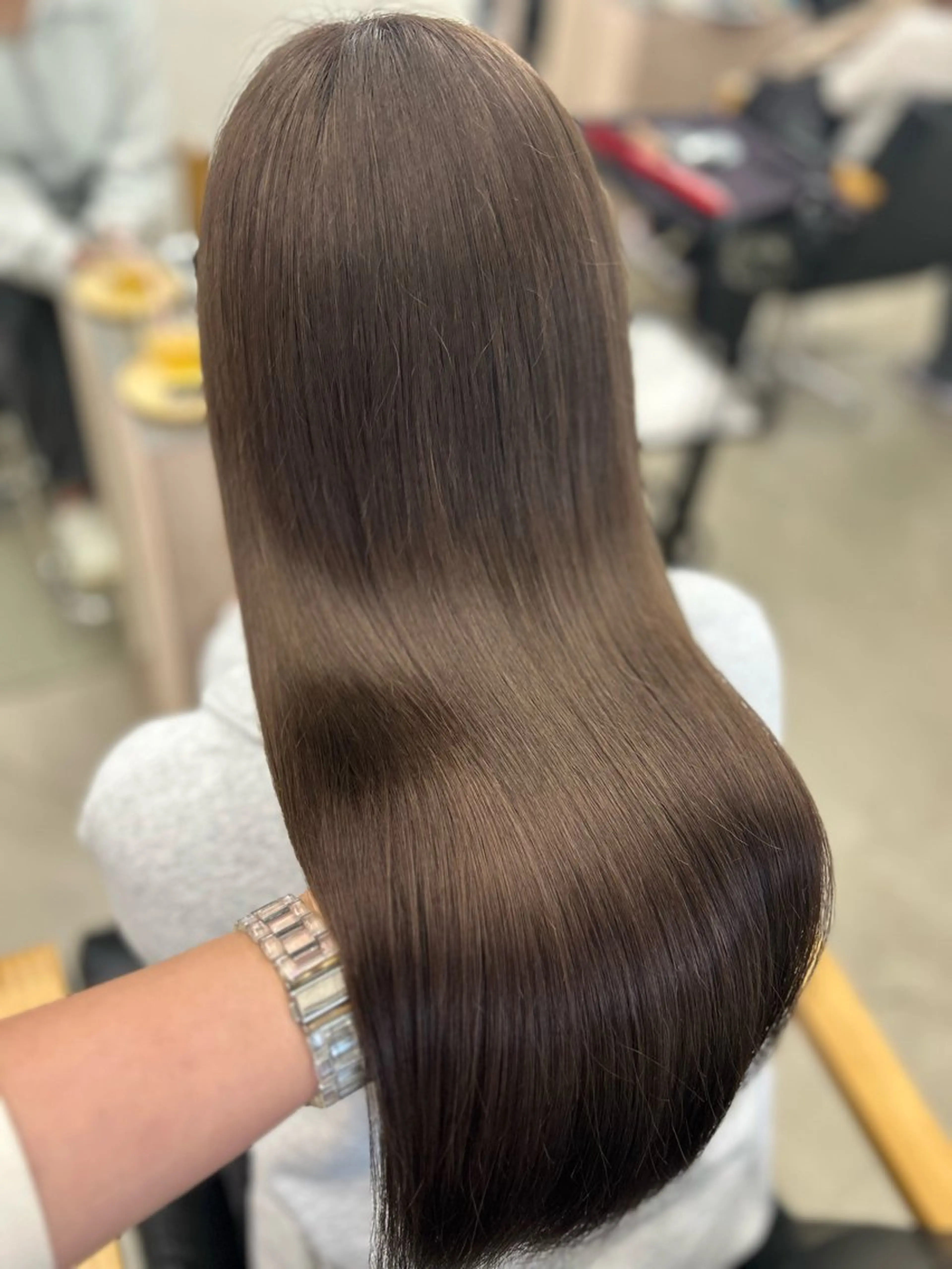 ロング カラー ブリーチ ブラウンカラー 髪質改善 トリートメント カット ヘアカラー トリートメント ヘッドスパ noa  🦋 ブリーチ/暖色のヘアスタイル