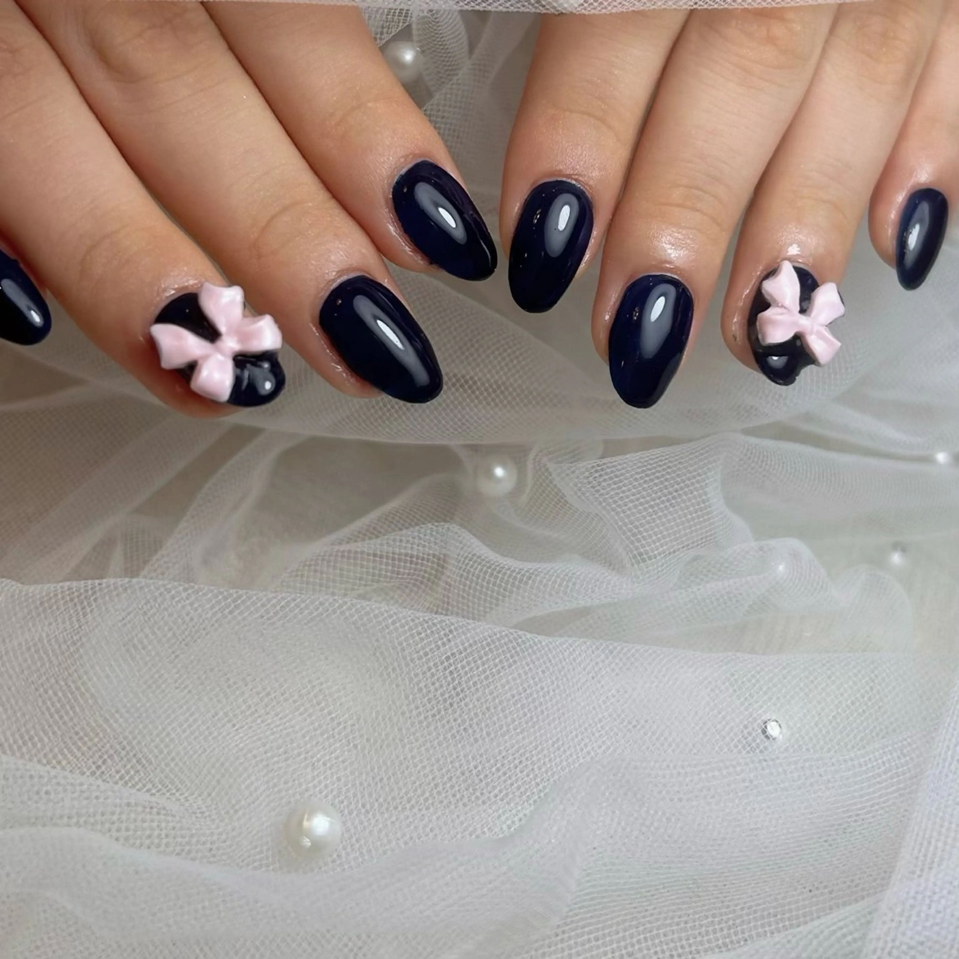 ネイル ネイビー ハンドネイル A.sister所属・nail salon 《A.sister》のネイルデザイン