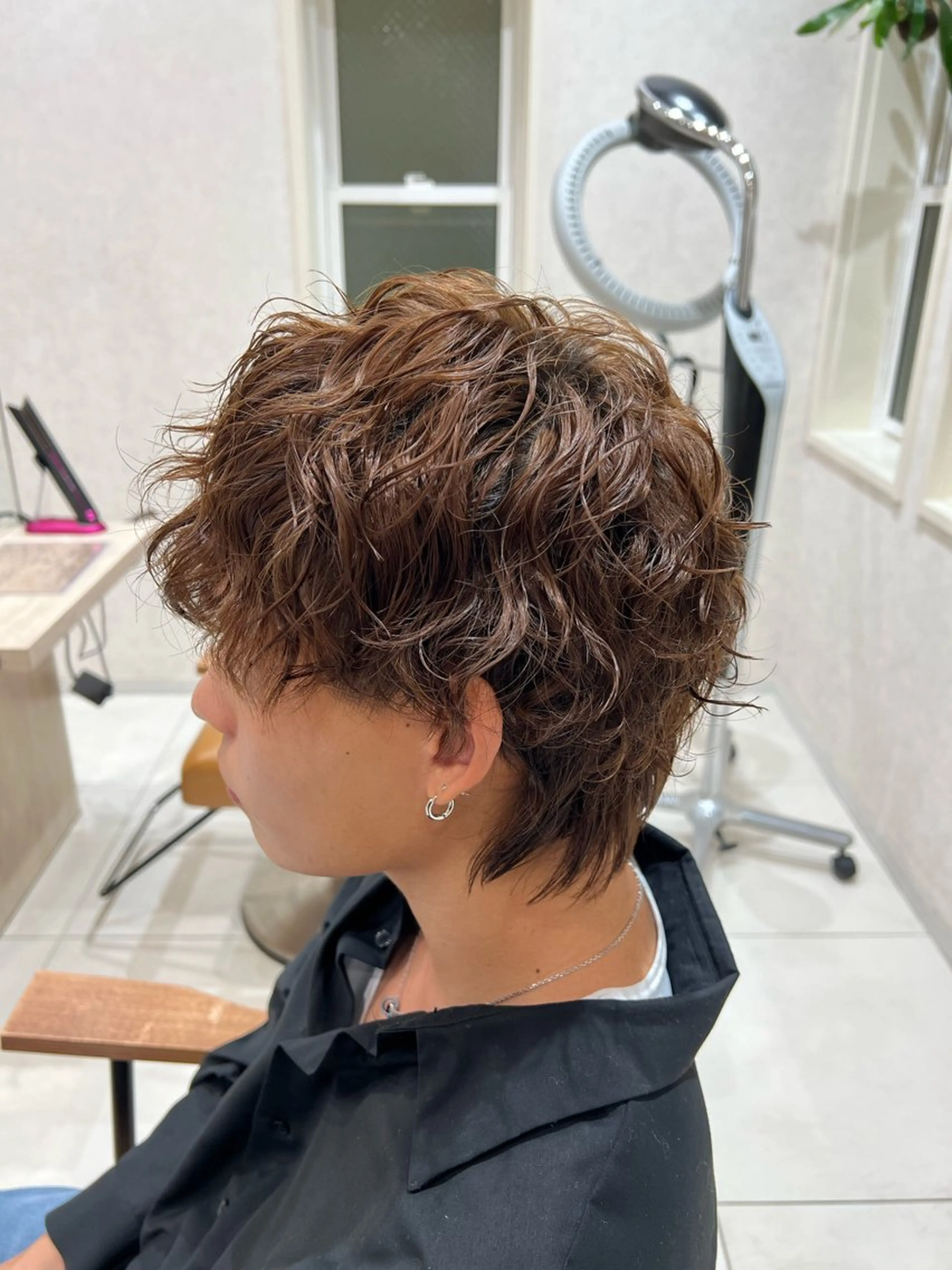 メンズ メンズパーマ レディースショート/ メンズパーマ/足立のヘアスタイル