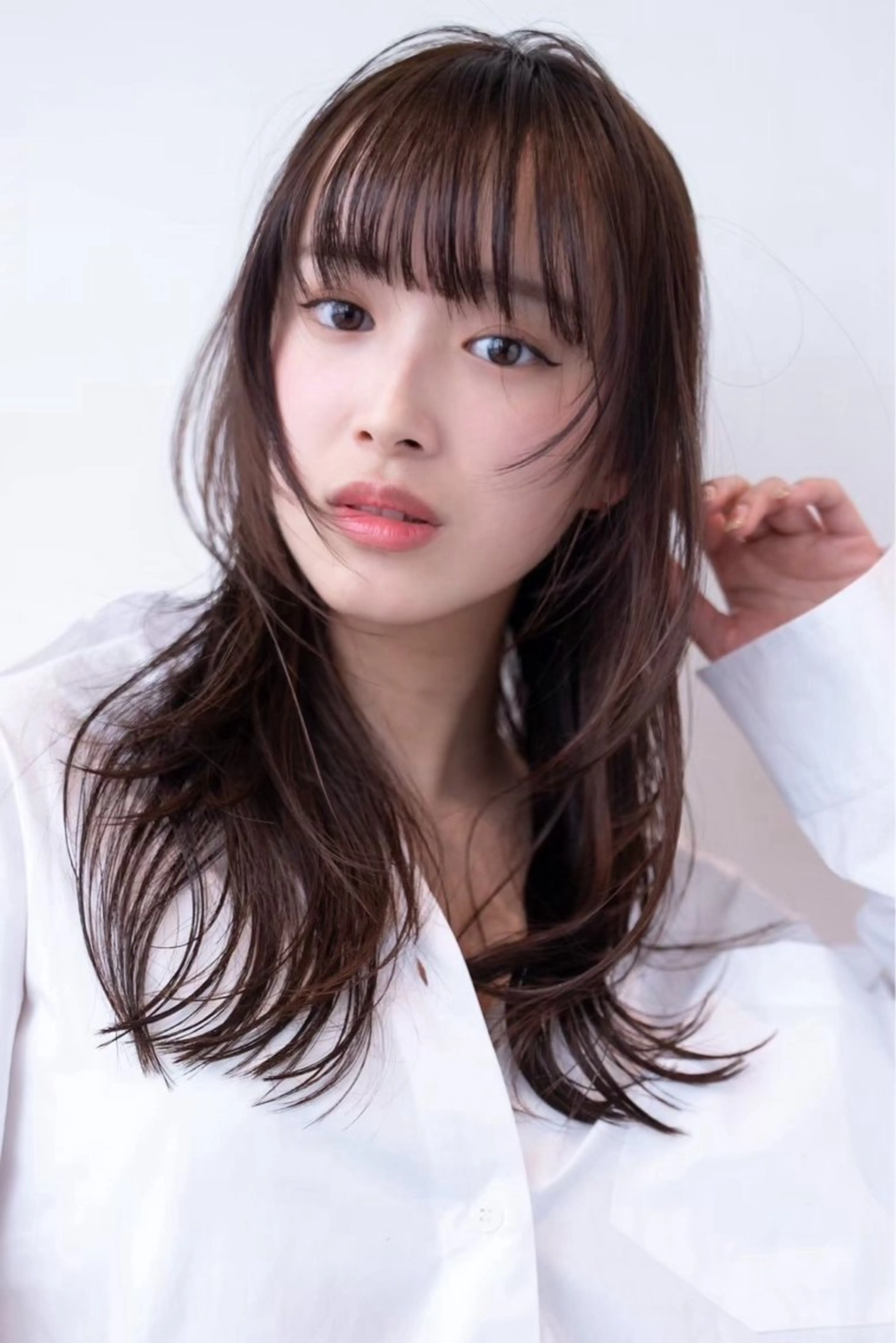 ロング カラー ヘアカラー 渋谷／透明感カラー kuttiのヘアスタイル