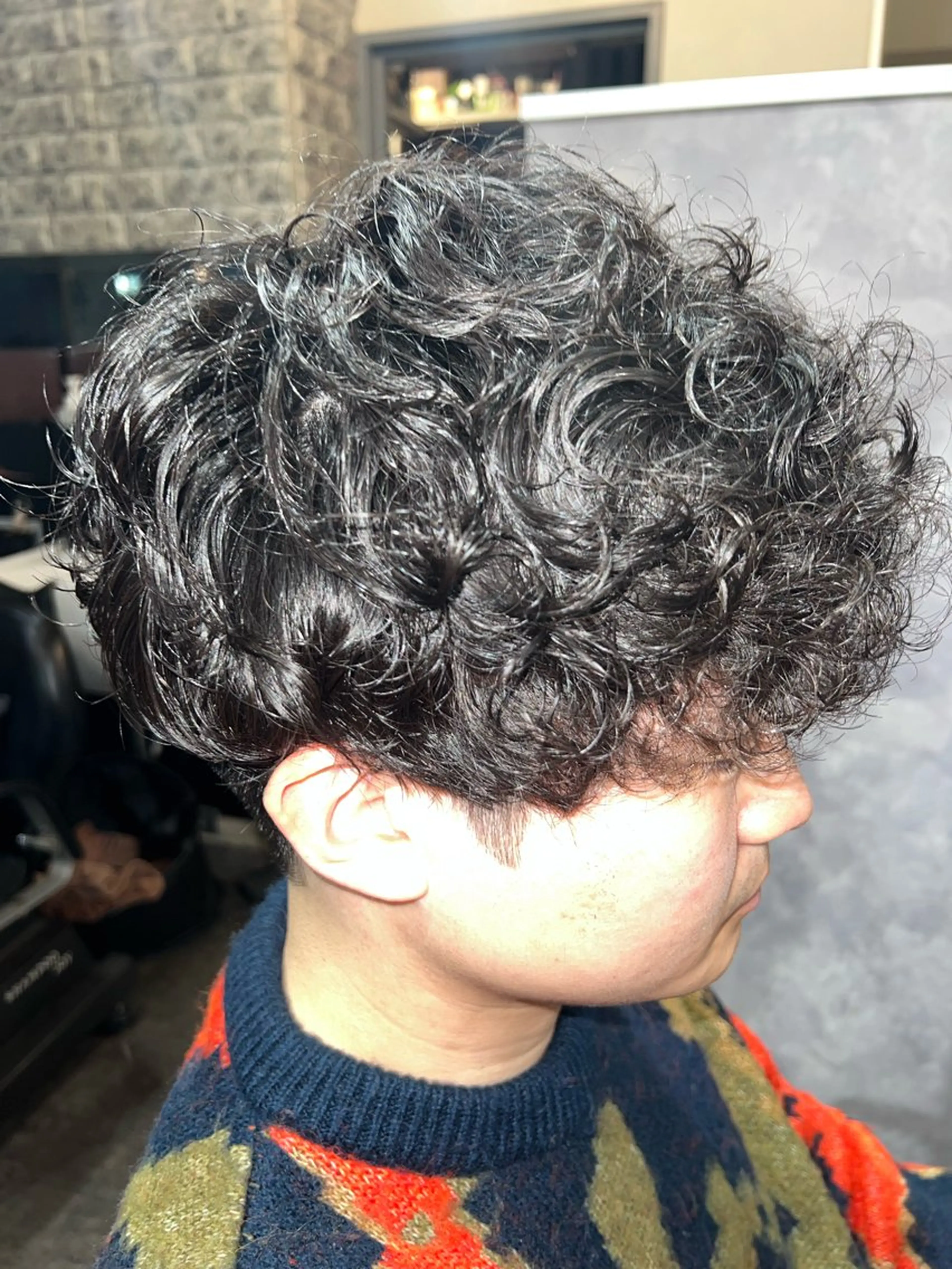 パーマ メンズ メンズヘア&眉毛整形 タナカフジのヘアスタイル