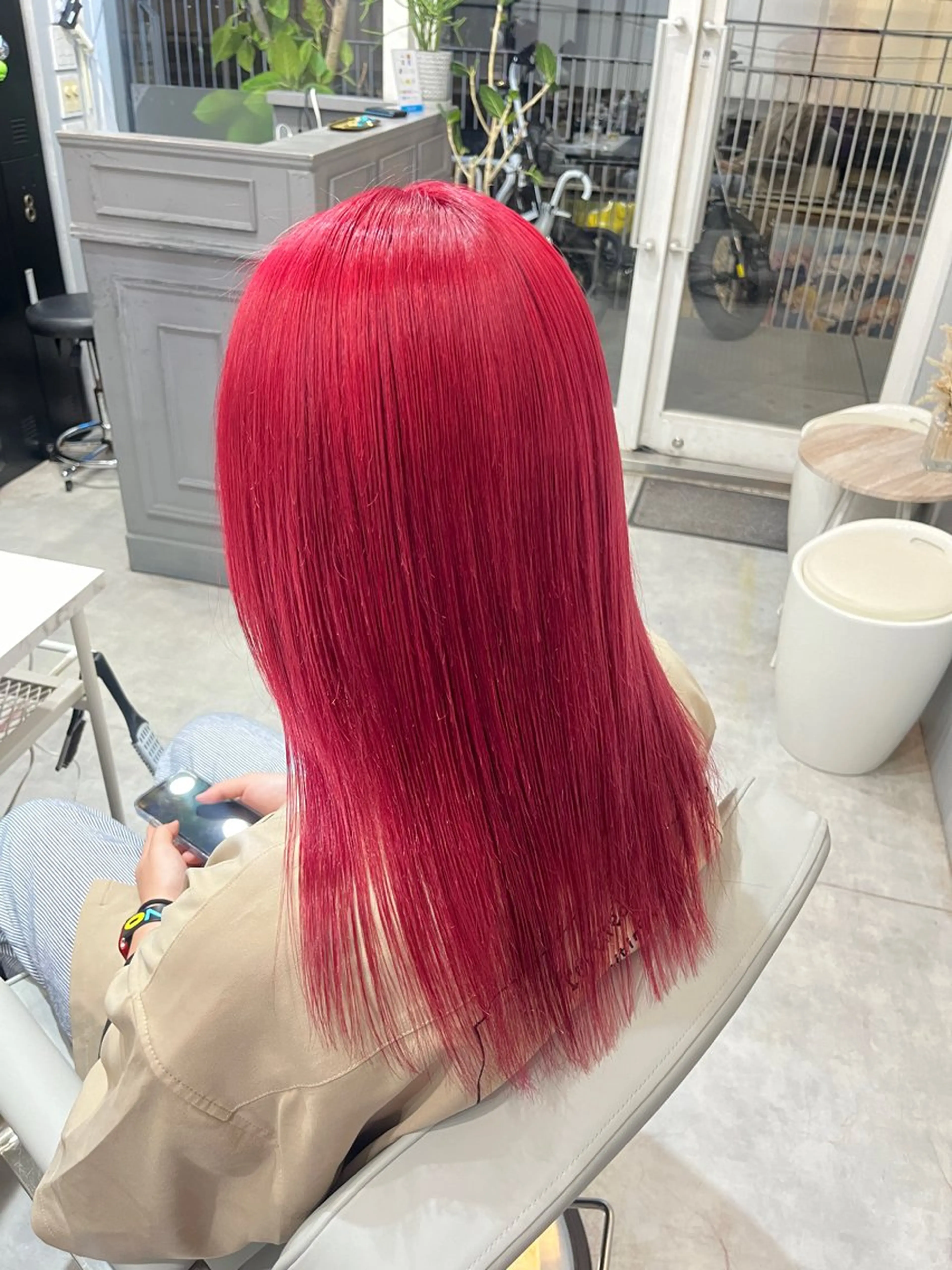 ミディアム カラー ヘアカラー トリートメント ヘアセット 🎀透明感ブリーチ カラー🎀ミズキのヘアスタイル