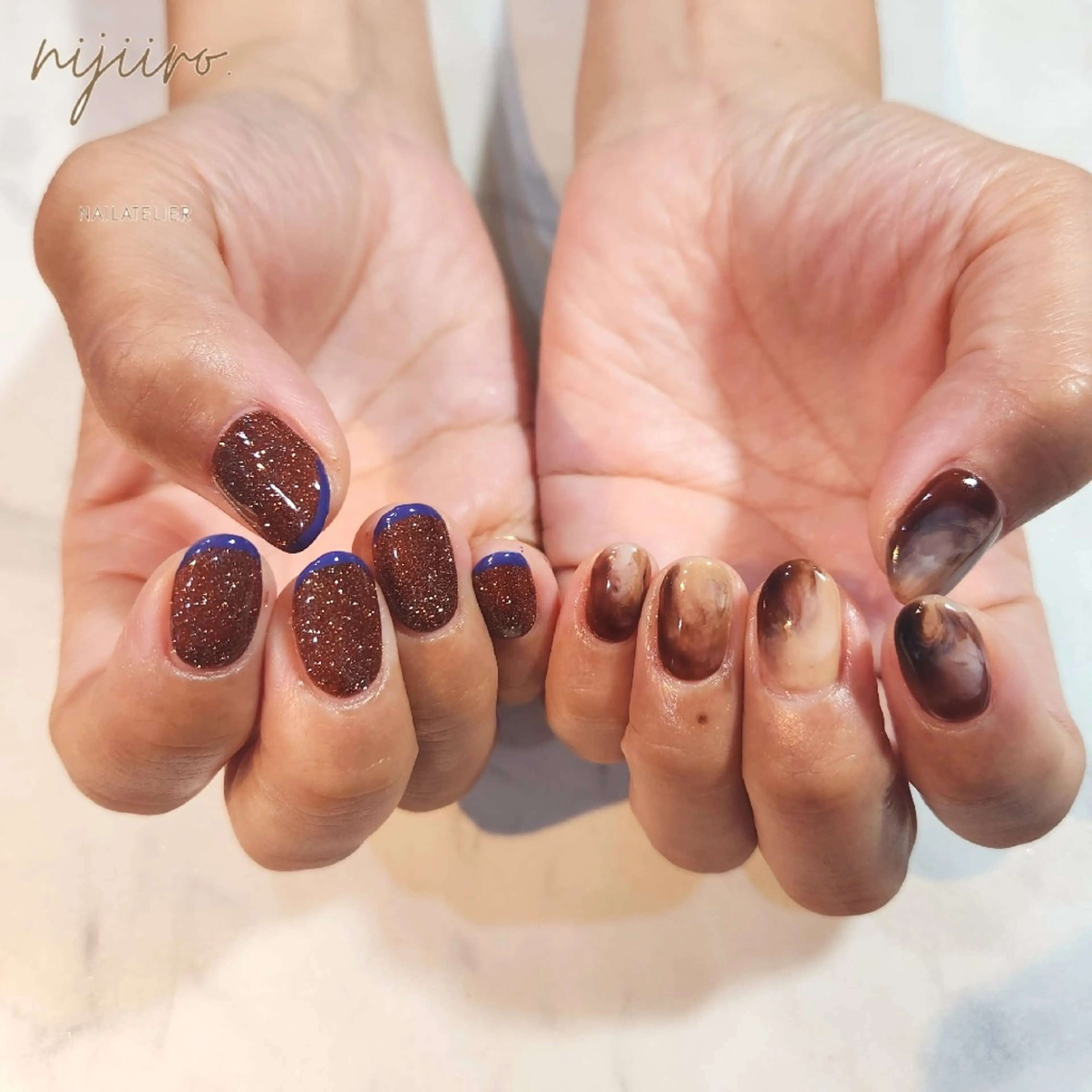 ネイル ハンドネイル nailatelier nijiiro.所属・nijiiro🌈 サトウのネイルデザイン