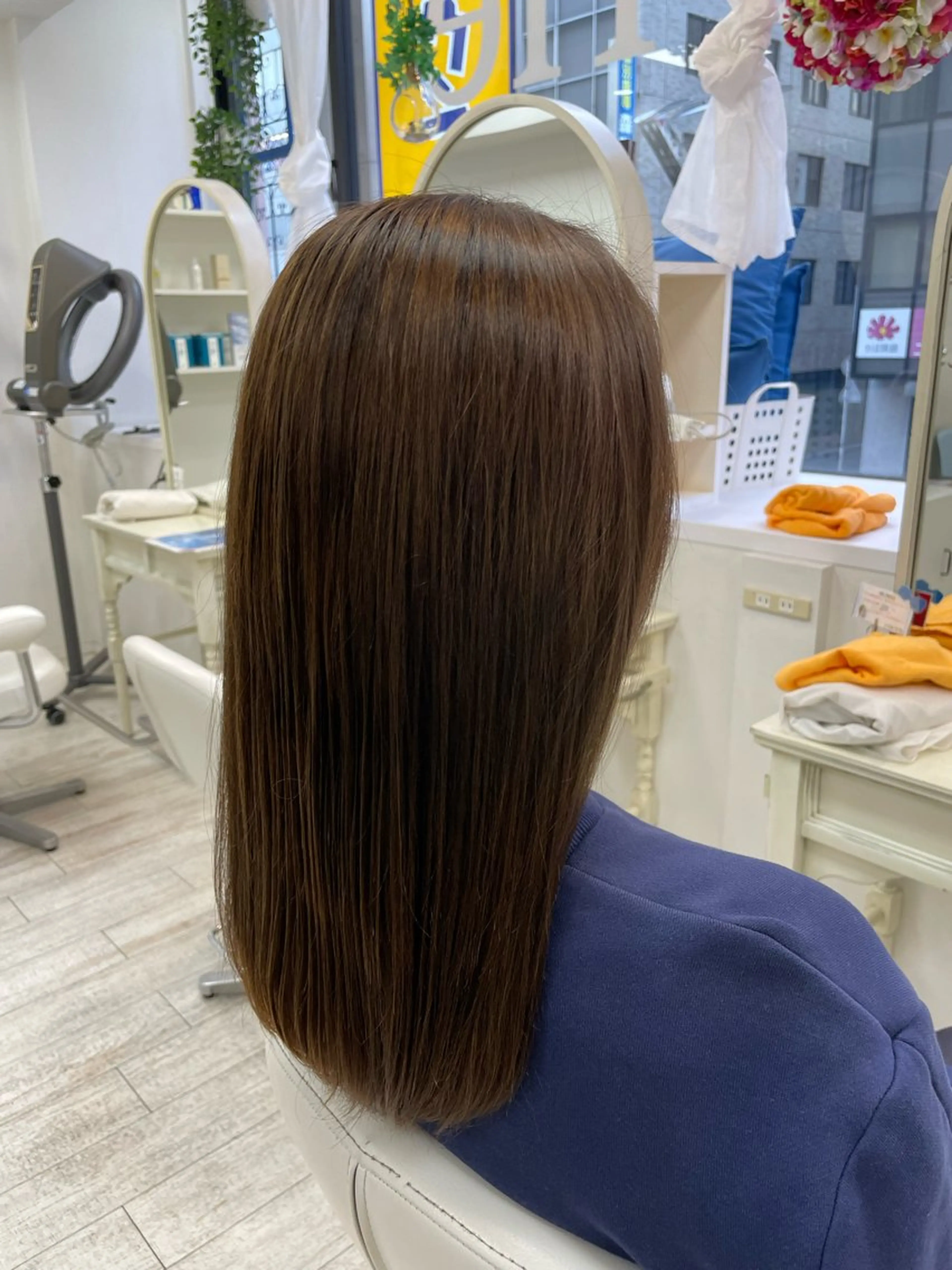 ロング 髪質改善 縮毛矯正 カット ヘアカラー 縮毛矯正 新籾 尚哉のヘアスタイル