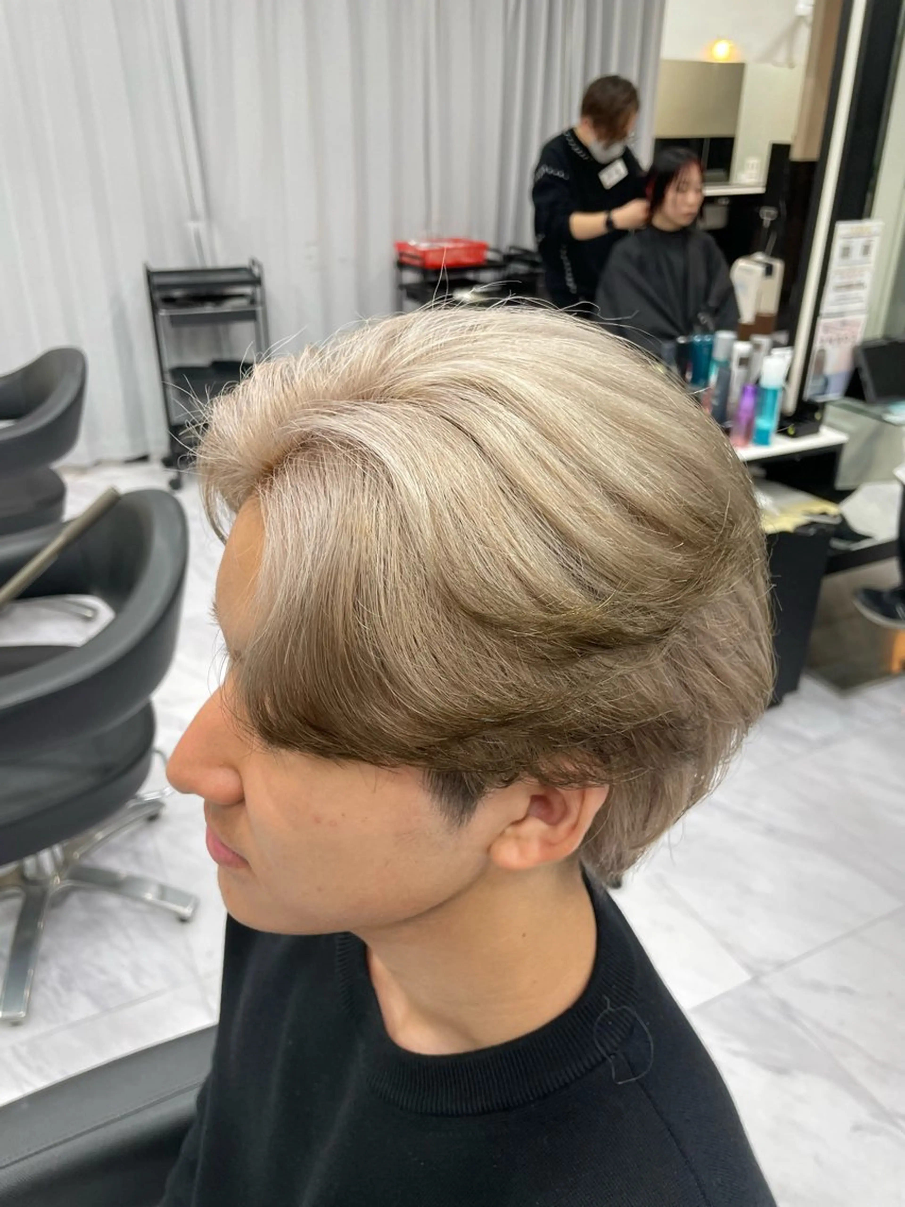 カラー メンズ 🐥くまがい💛 ダブルカラー／パーマのヘアスタイル