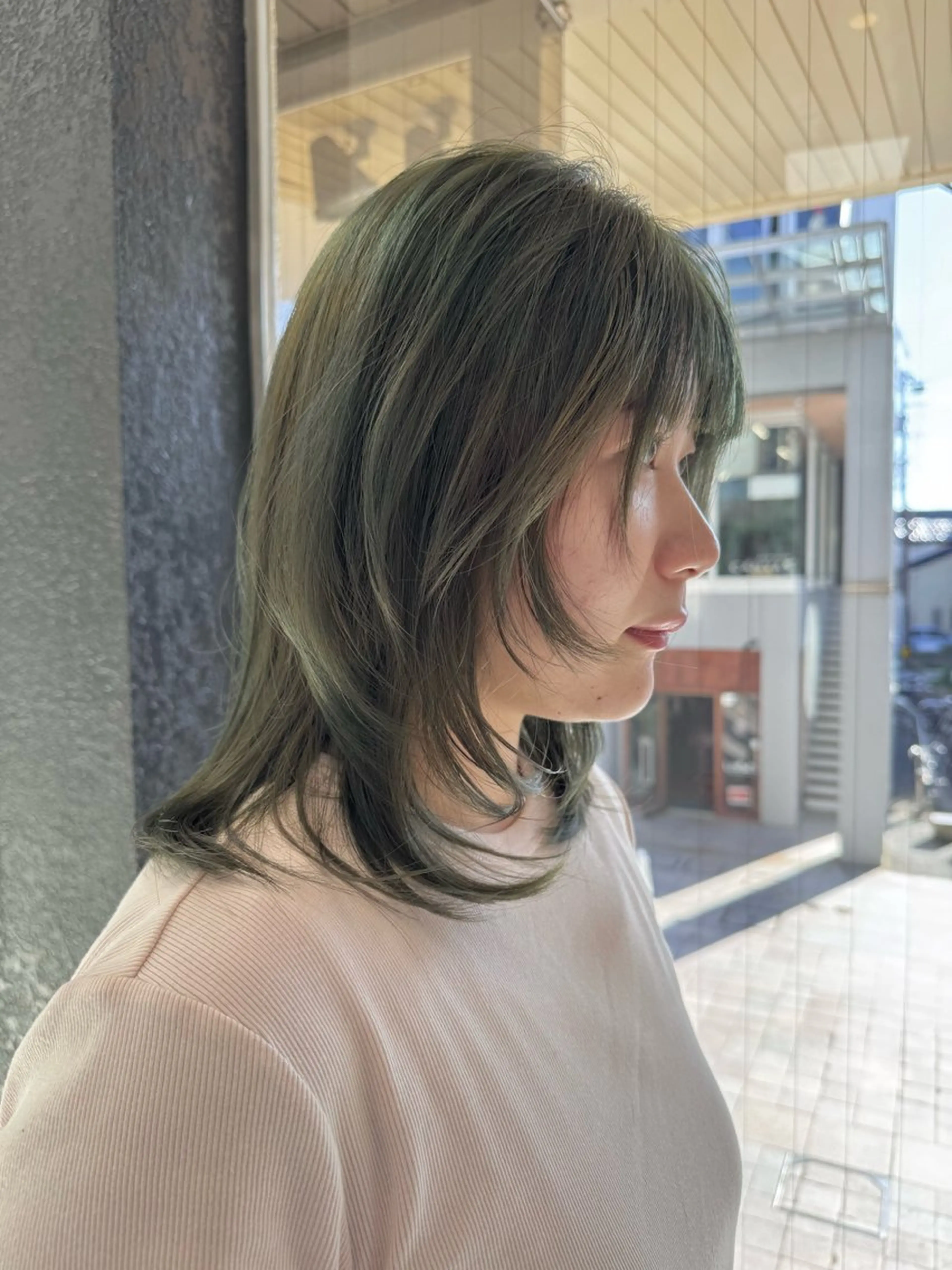 ミディアム カラー カット ヘアカラー KOHNO/ブリーチ なし/透明感カラーのヘアスタイル