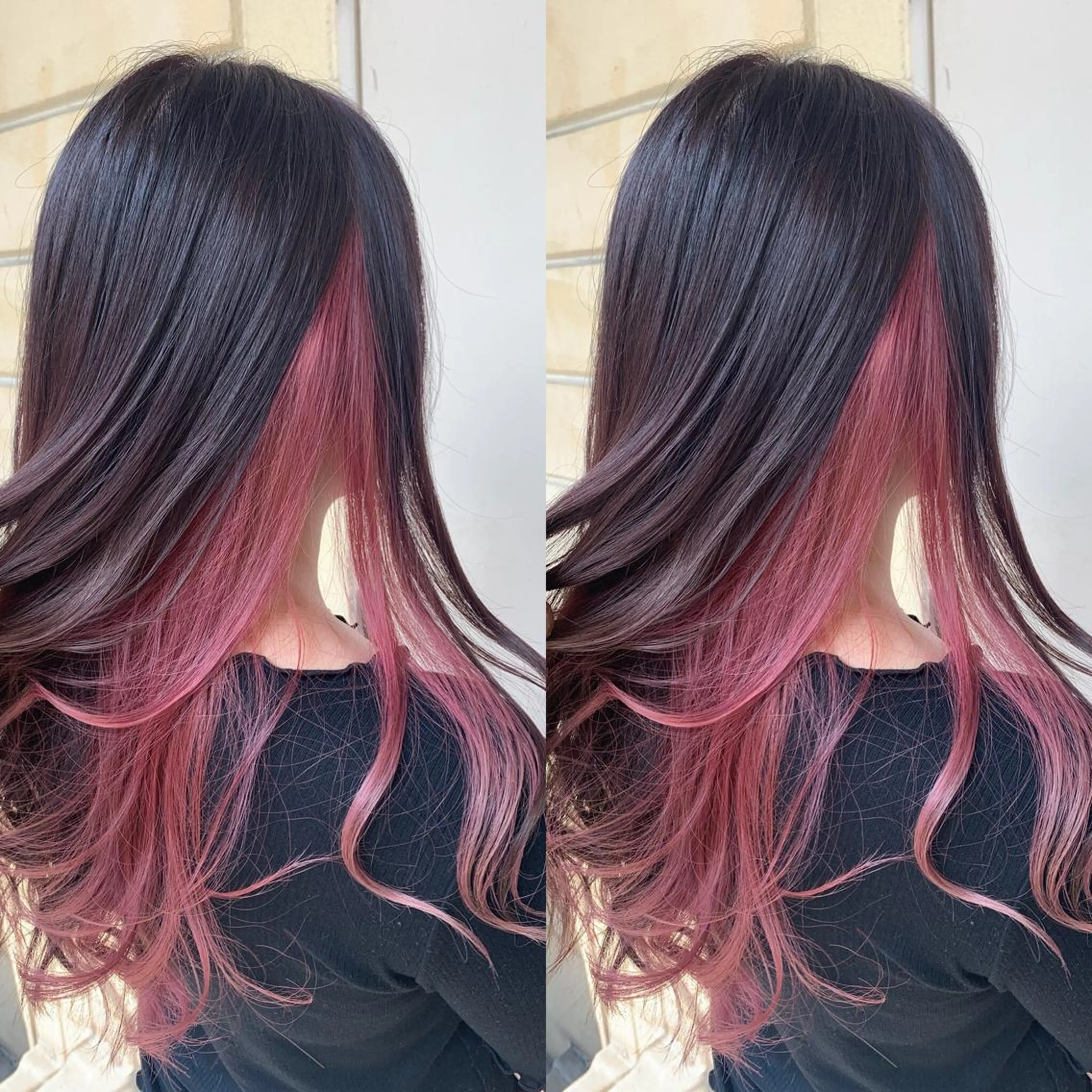ロング カラー kr2s アメ村のヘアスタイル
