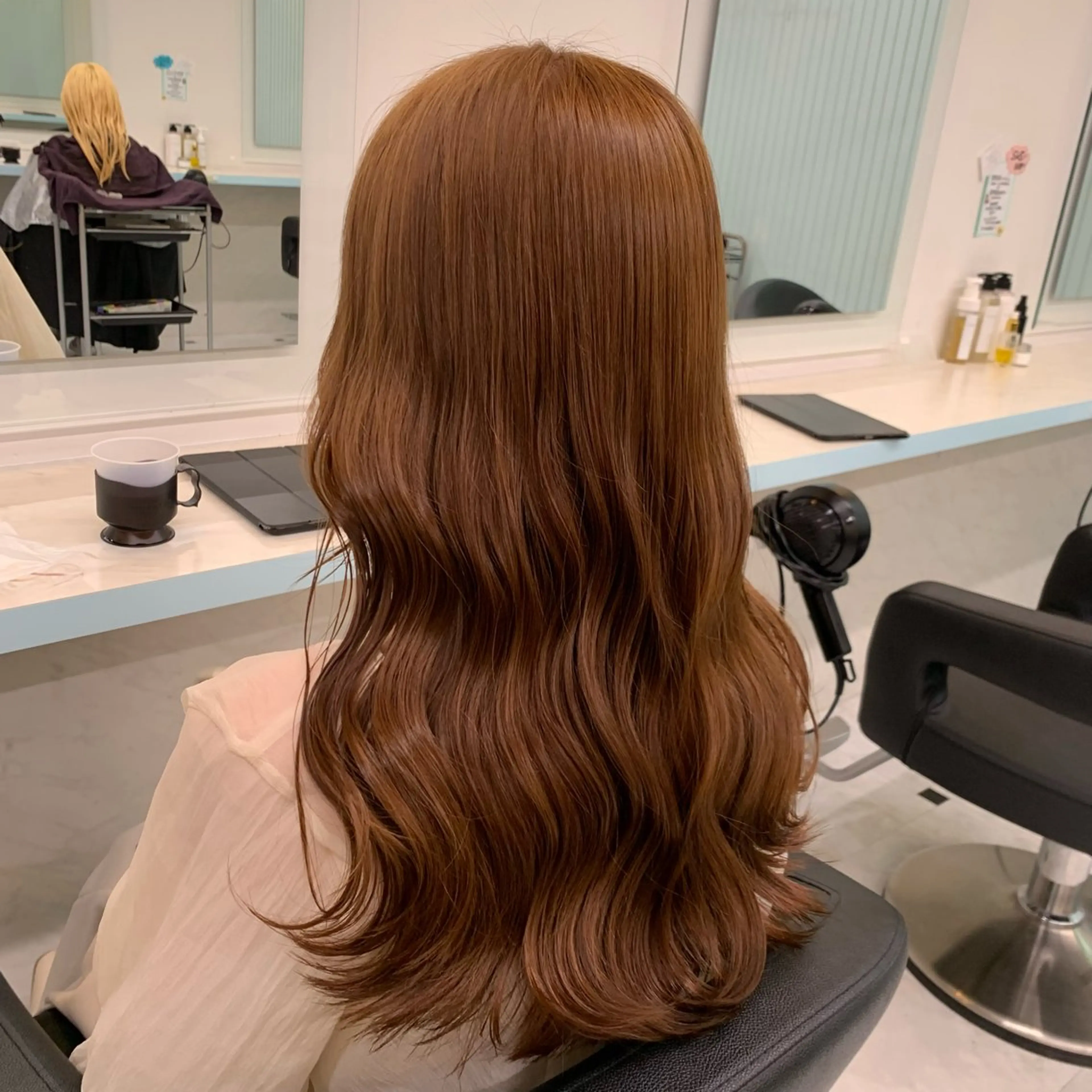 セミロング ヘアカラー トリートメント 🤍大人っぽ韓国暗髪 🤍Asuka🤍のヘアスタイル