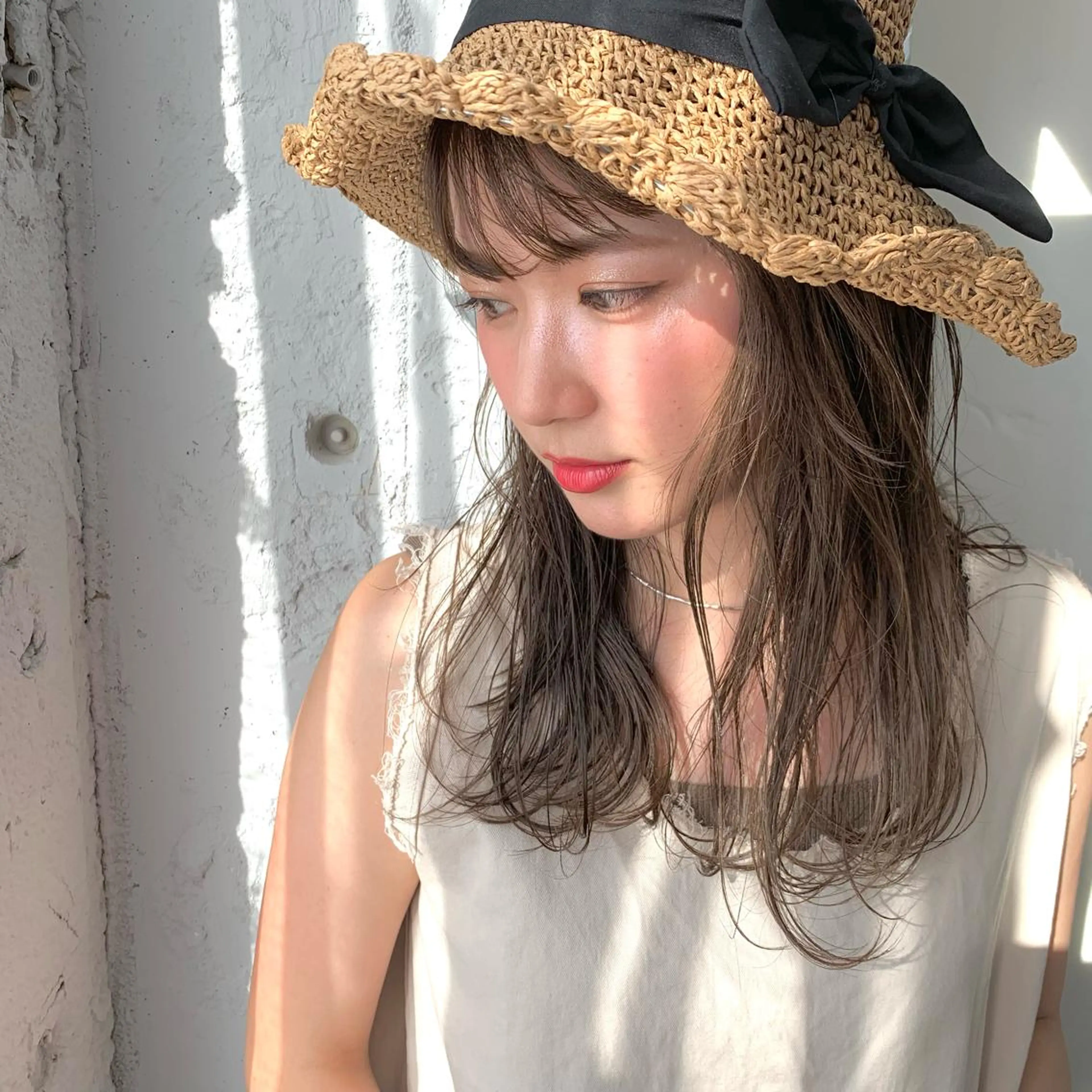 ロング KAORU オリーブカラーのヘアスタイル