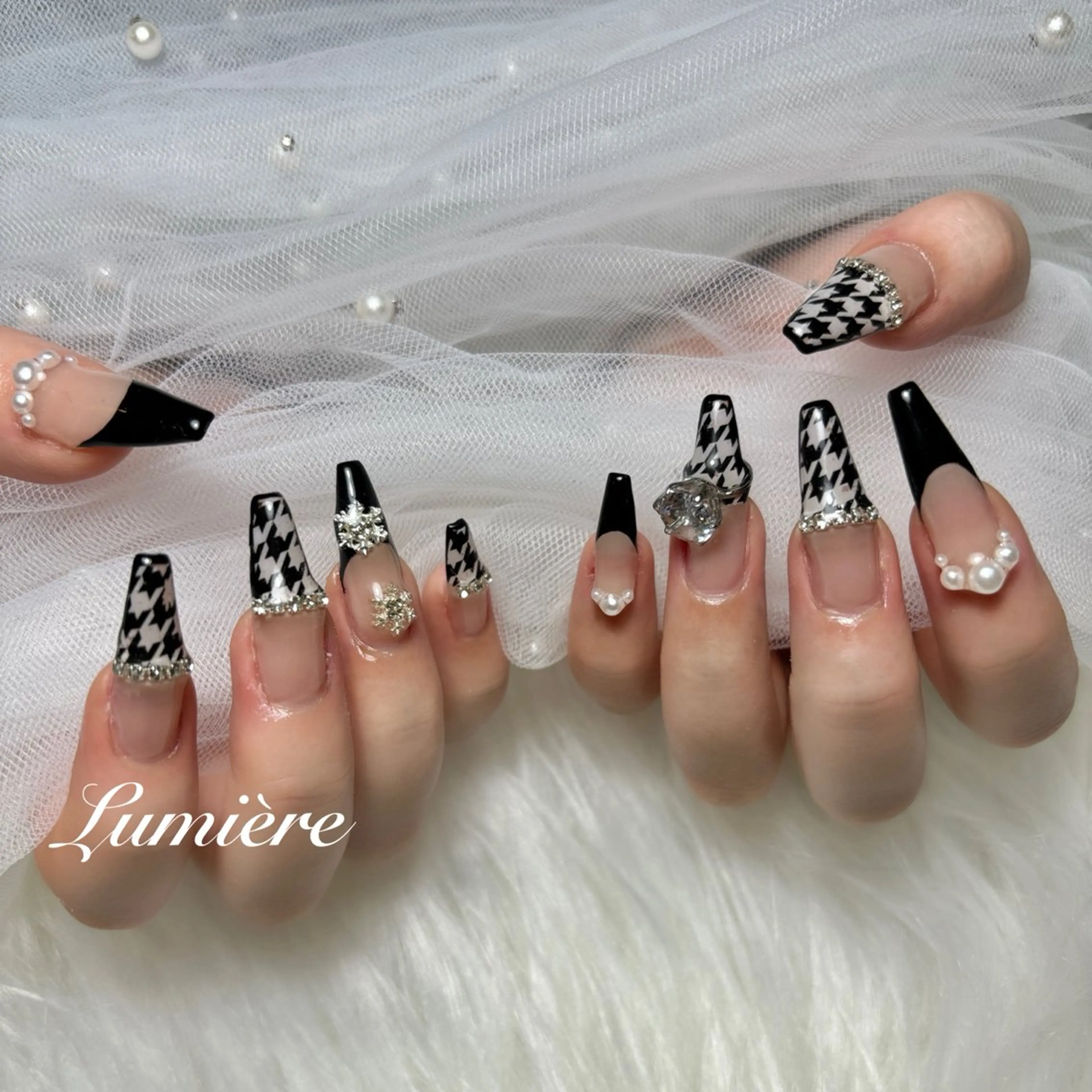 ネイル ロングネイル ハンドネイル Nail salon Lumièreのネイルデザイン