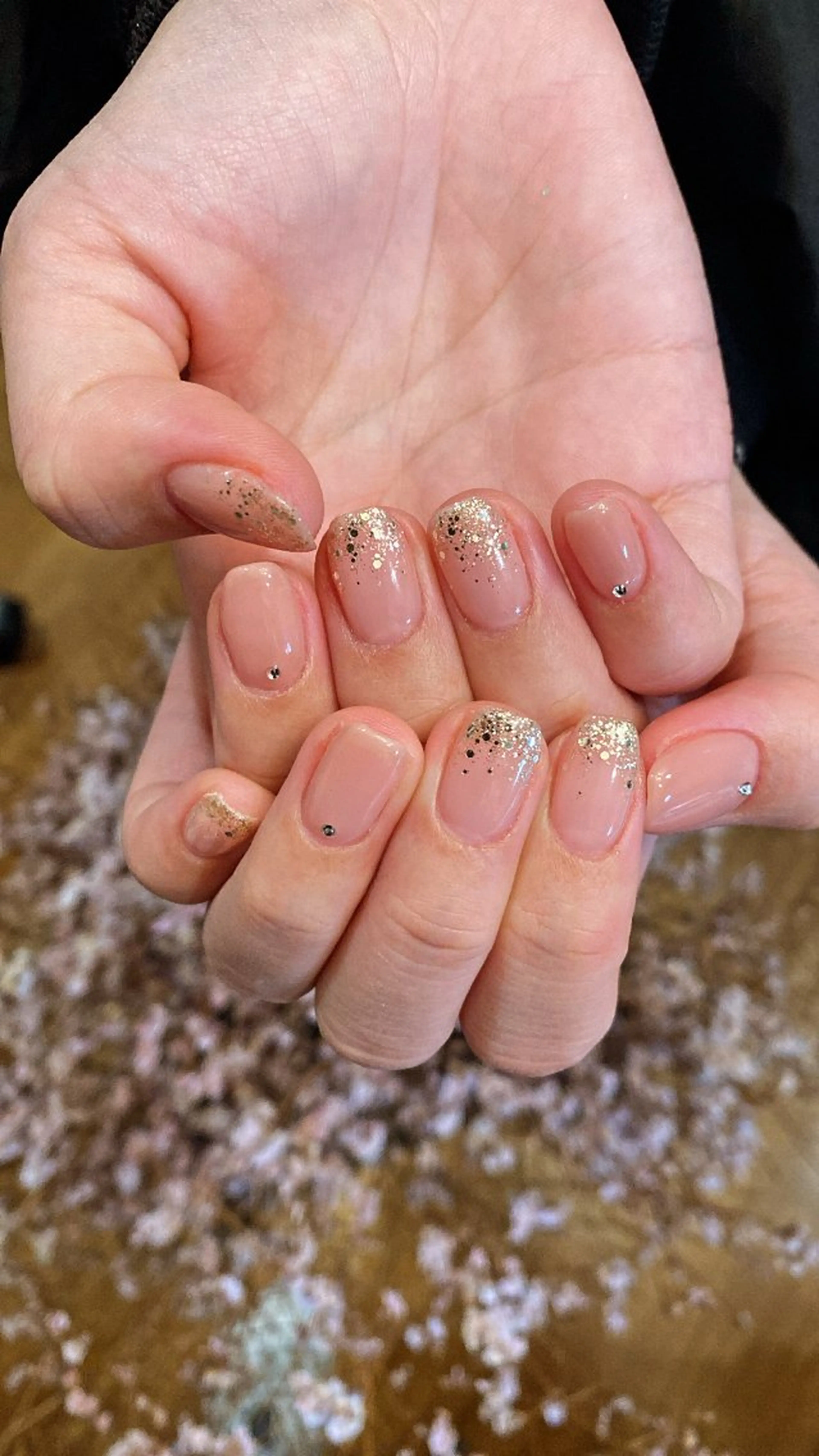 ネイル ハンドネイル crystal ⭐︎ colorのネイルデザイン
