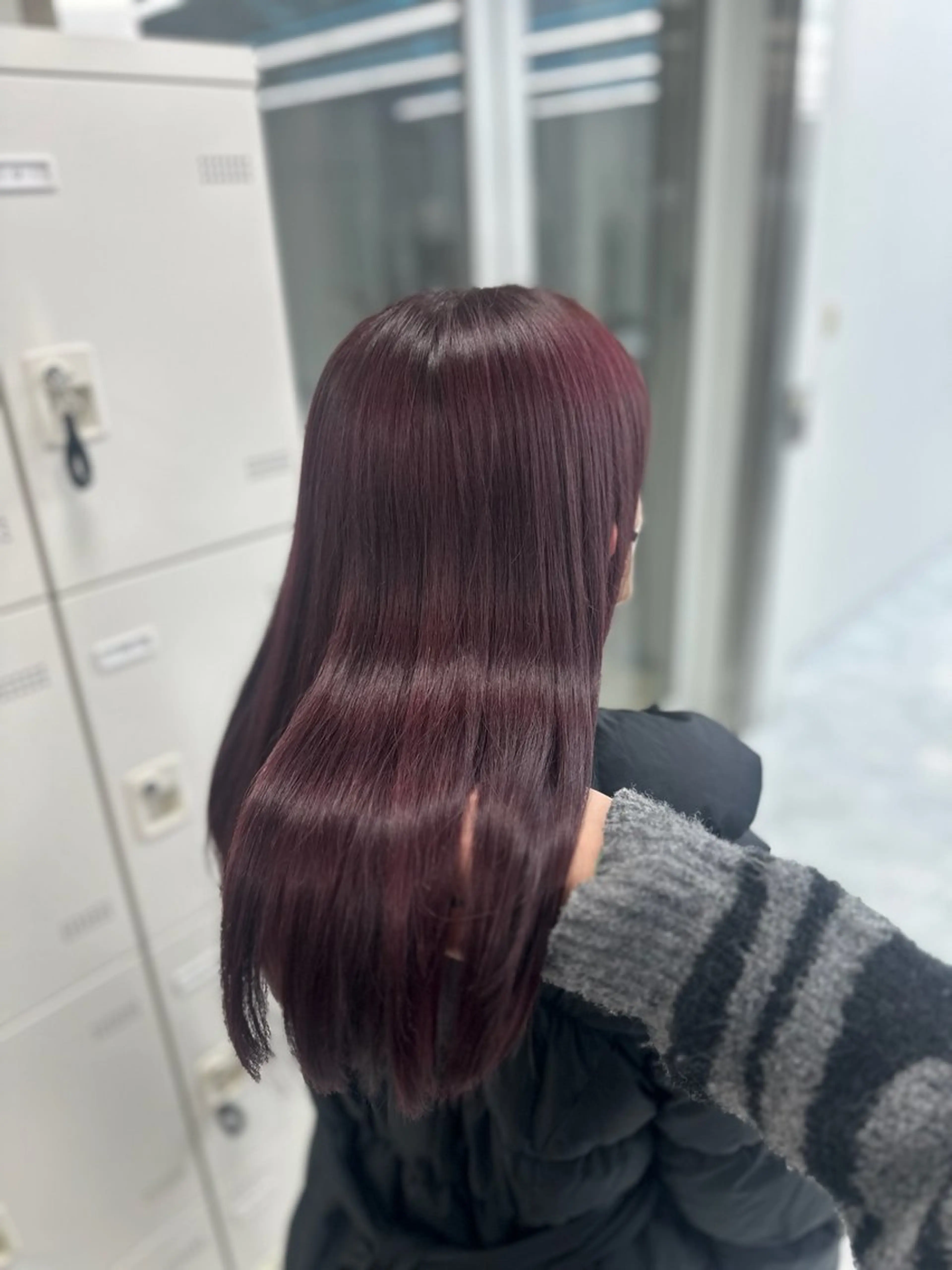 ロング カラー ヘアカラー トリートメント mina/暖色カラー /骨格矯正カットのヘアスタイル