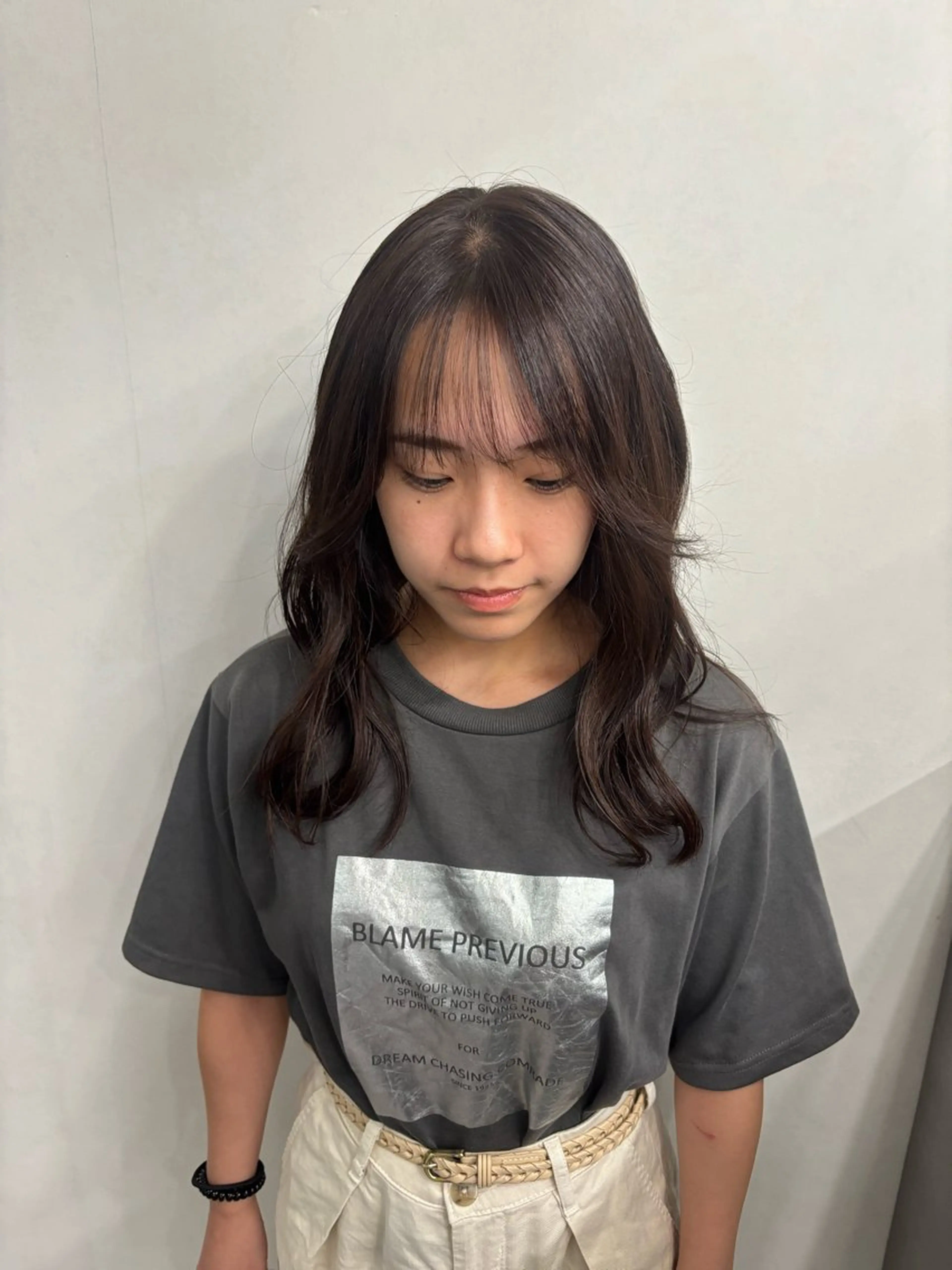 セミロング 長谷川 日南のヘアスタイル