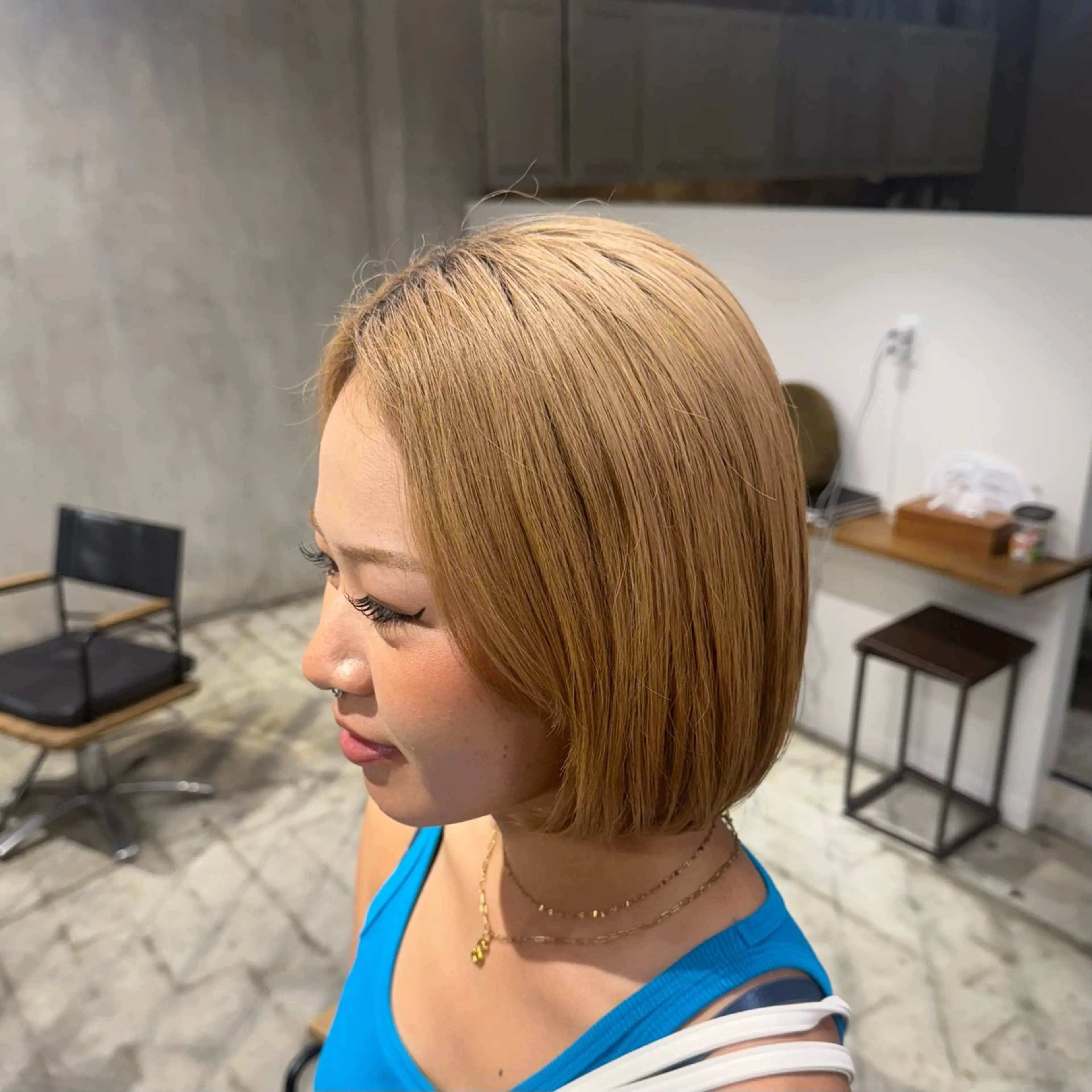 ショート カラー 山本 彩美香のヘアスタイル