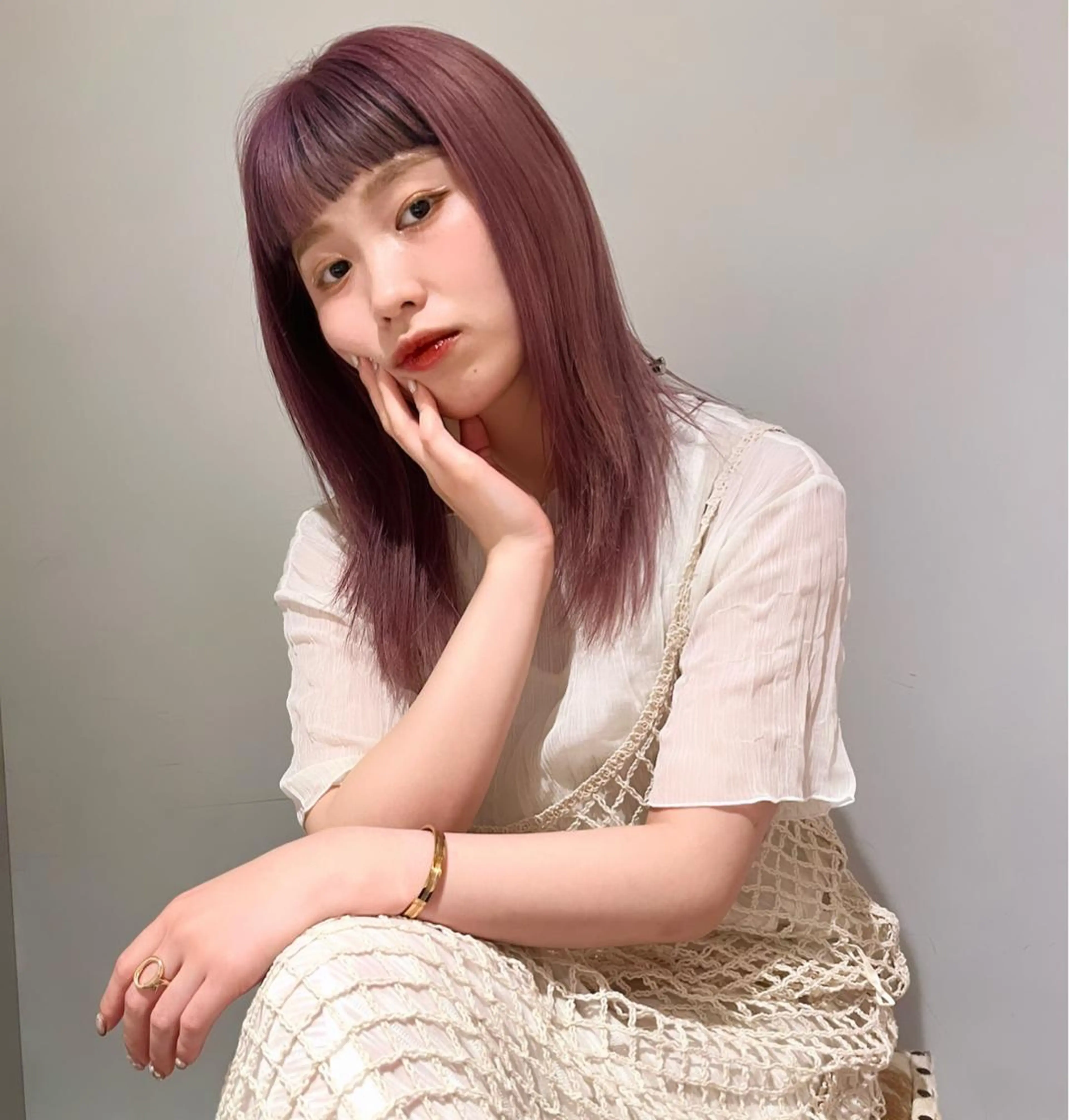 カラー ヘアカラー 猪原 海斗メンズパーマのヘアスタイル