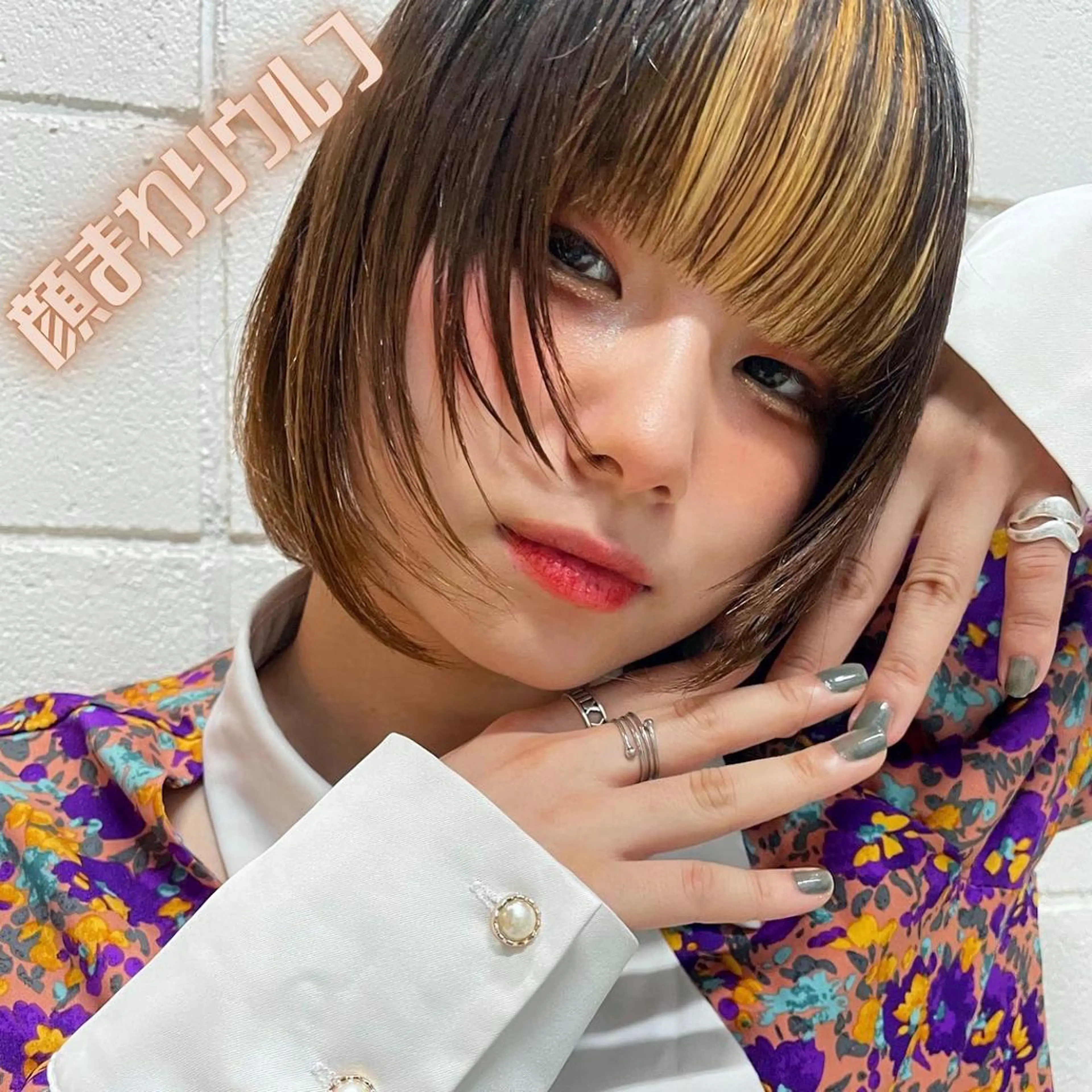 ショート カラー ベージュカラー ブリーチ ブロンド ブロンドベージュ デザインカラー ヘアカラー 🌺ウルフカット職人 新垣渚🐺のヘアスタイル
