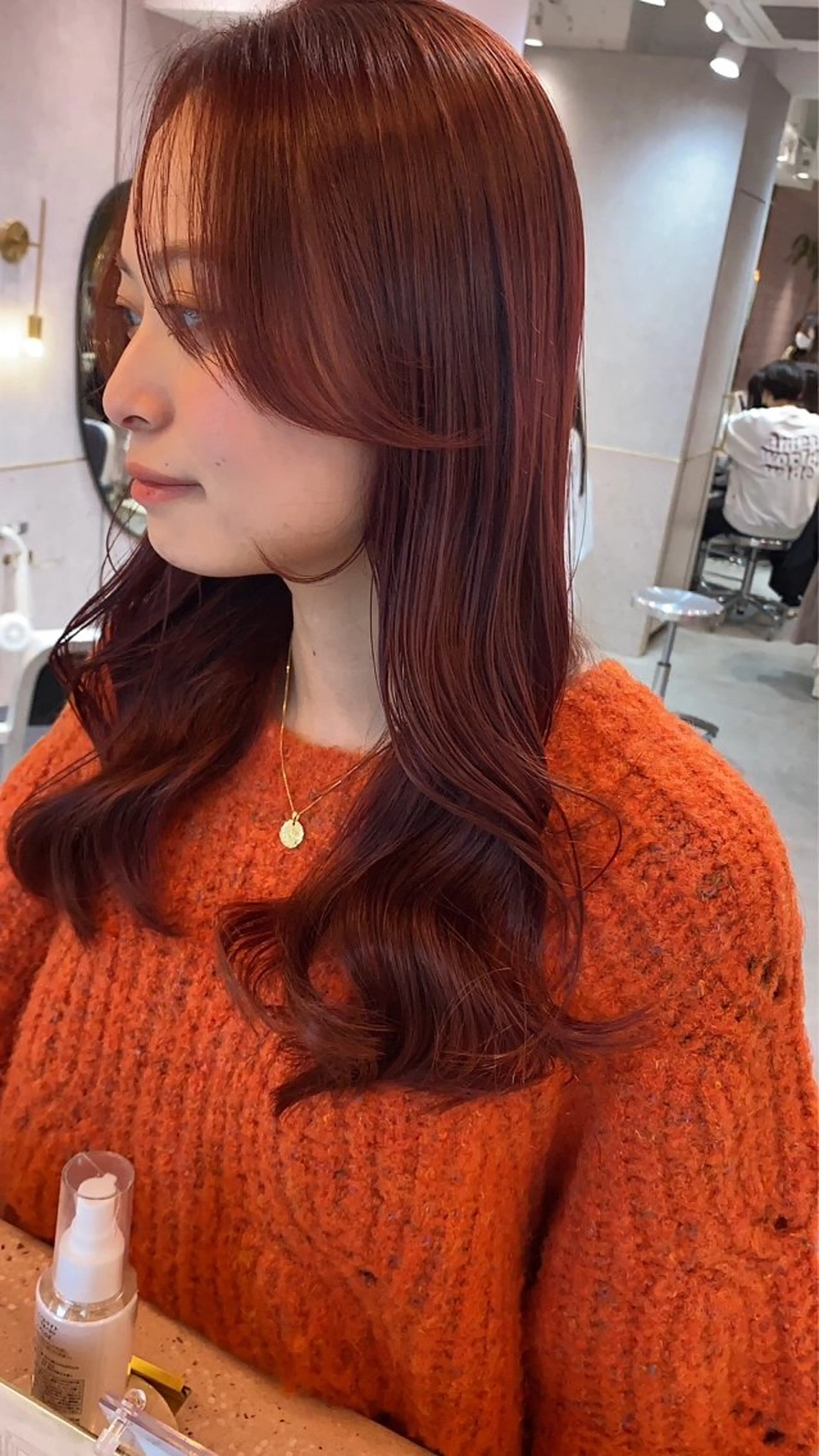ロング カラー ヘアアレンジ ひより🩷韓国ヘアー _髪質改善カラーのヘアスタイル