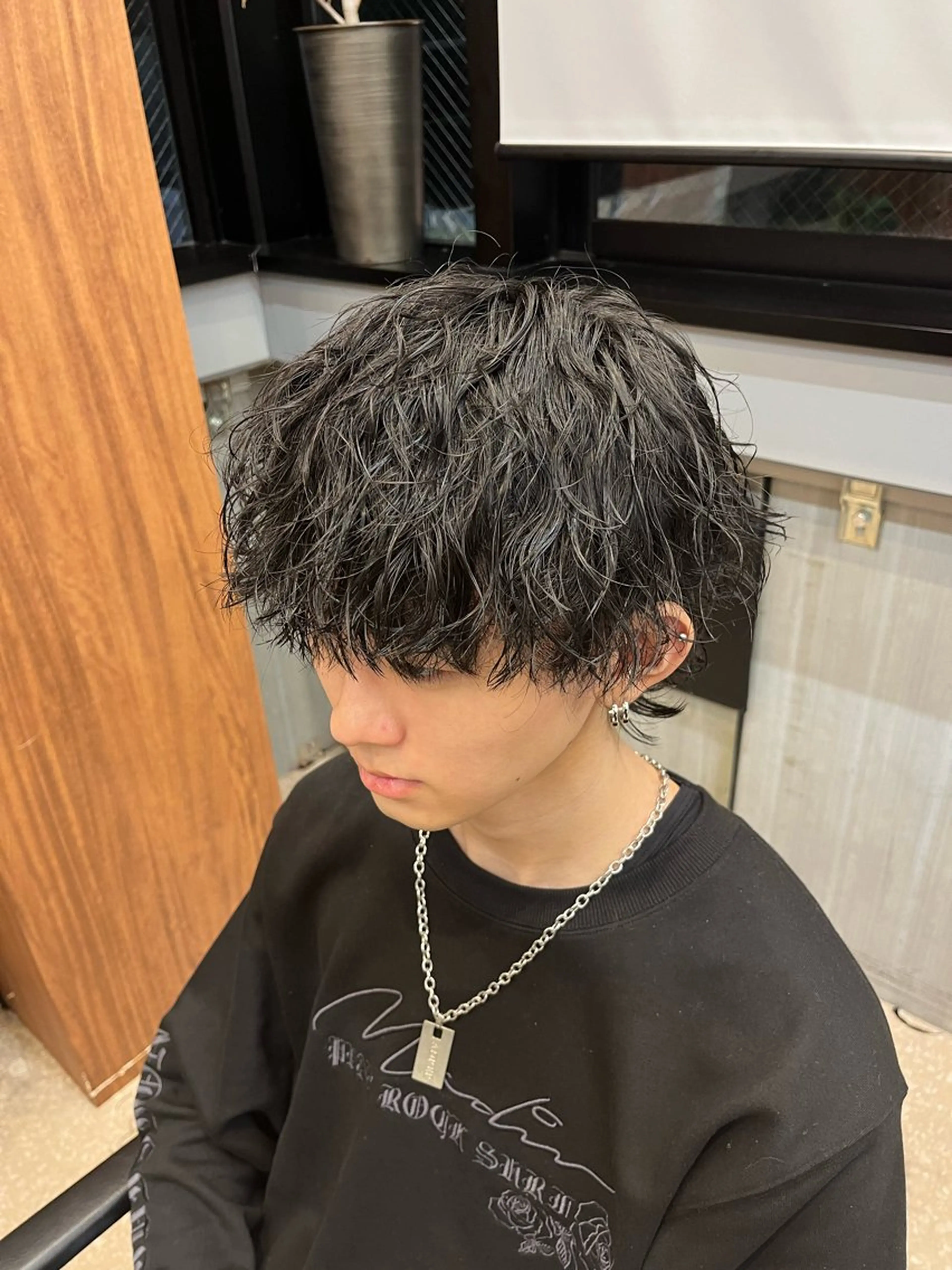 ショート パーマ メンズ カット パーマ fifth / 山下 和輝 海外風スタイルのヘアスタイル