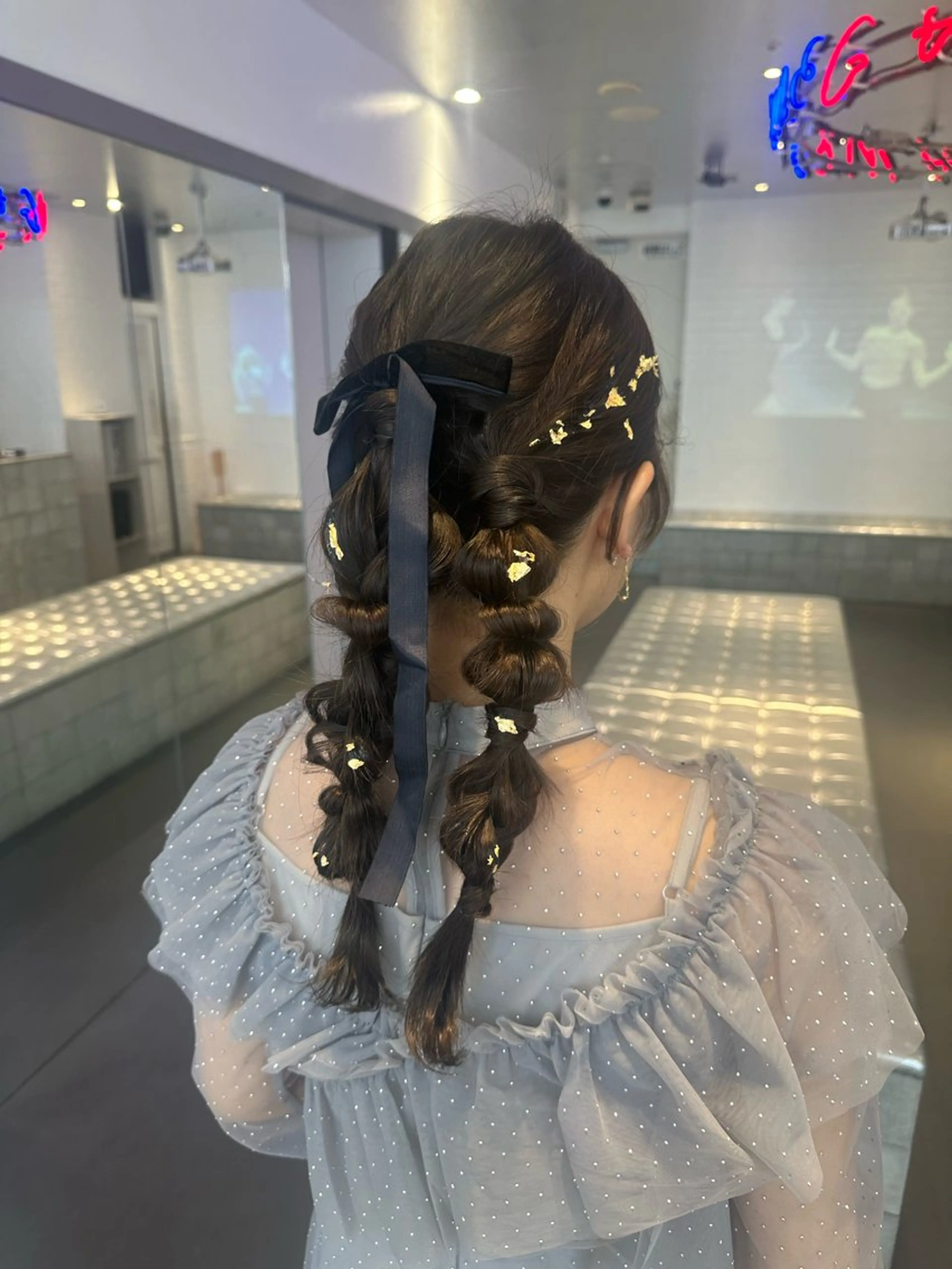 セミロング カラー パーマ ヘアアレンジ メンズ ヘアセット 暖色💖ツヤ髪💖 masae🌼のヘアスタイル