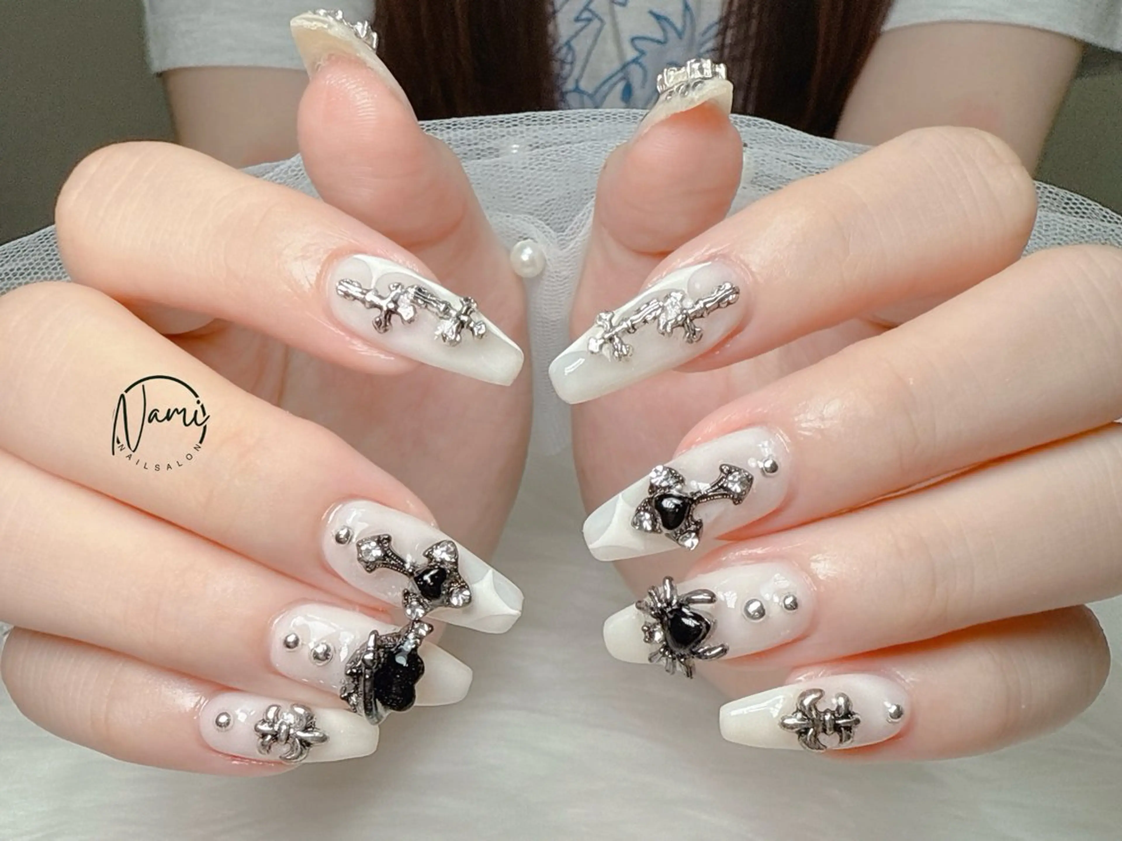 ネイル チークネイル 長さ出し フットネイル フレンチネイル ジェルネイル ハンドネイル Nami nail salon所属・Nami nail salonのネイルデザイン