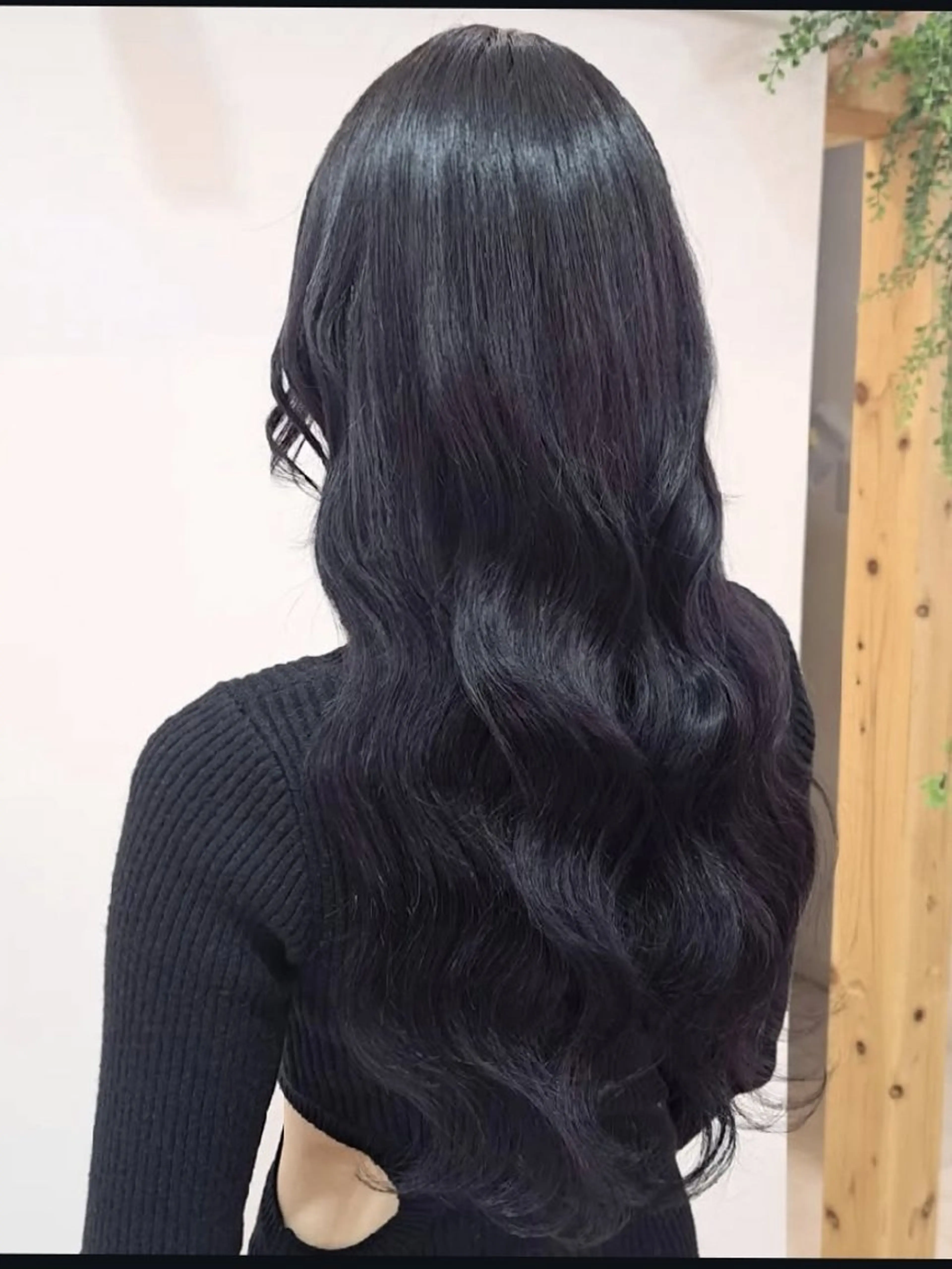 カラー ロング ヘアアレンジ 透明感カラー ディープパープル パープルカラー 撮影モデル HIME. ＊*ヒメドットのヘアスタイル