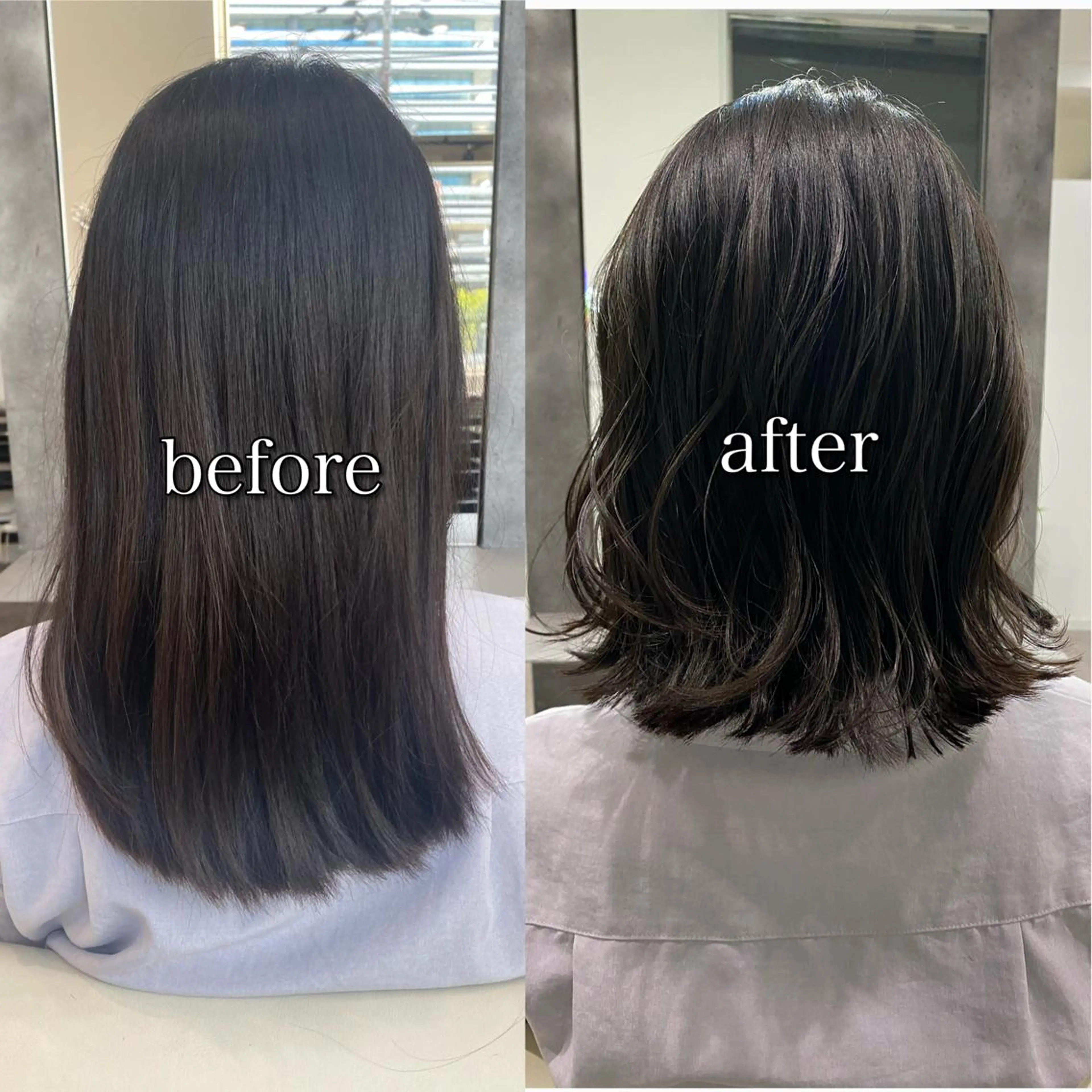 ミディアム カット salowin所属・ハイトーンカラー 馬場みなみのヘアスタイル
