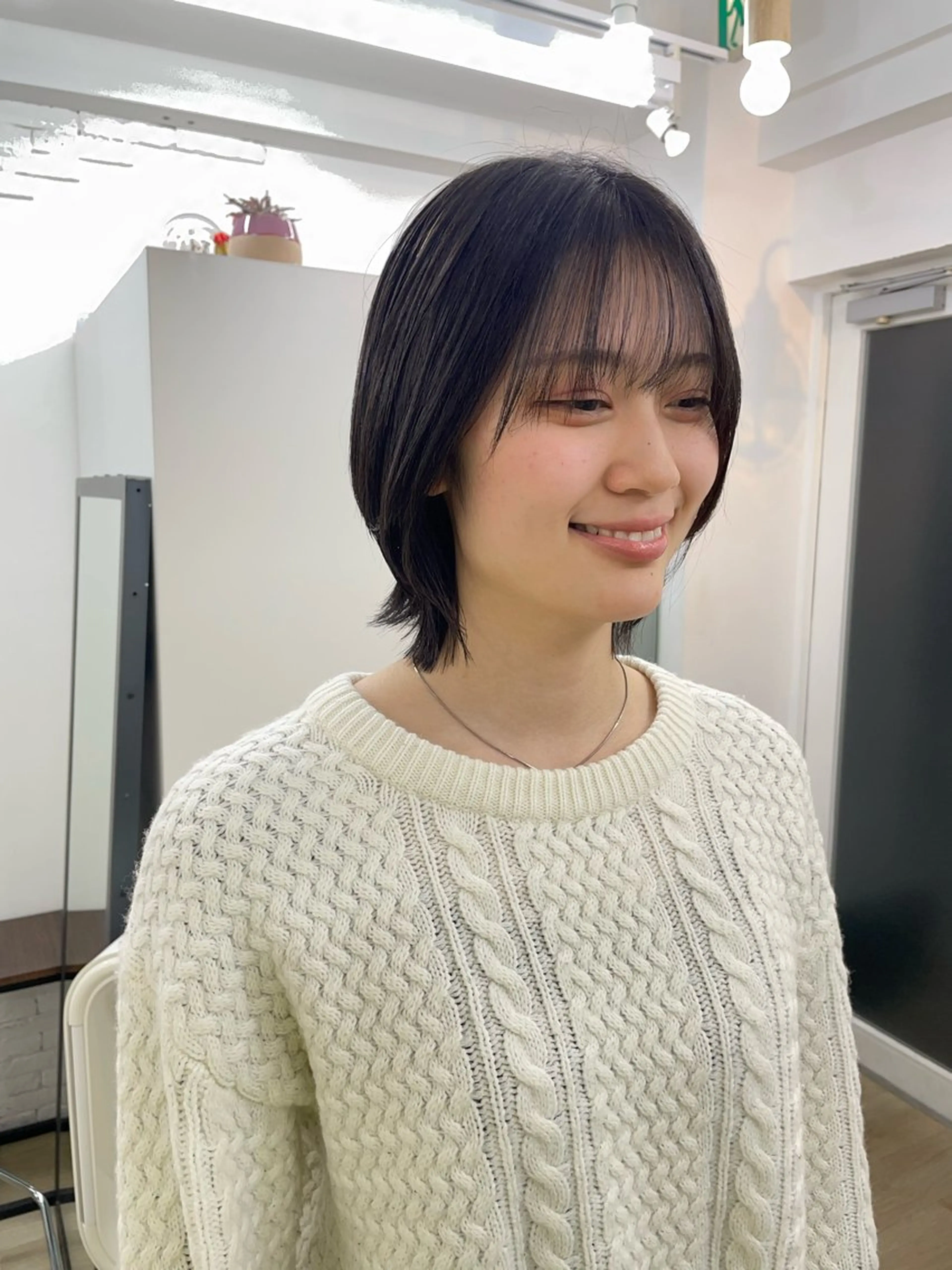 ミディアム カラー ボブレイヤー ボブ レイヤーカット カット ヘアカラー トリートメント ✨髪質改善✨原宿 えのもと　はなのヘアスタイル