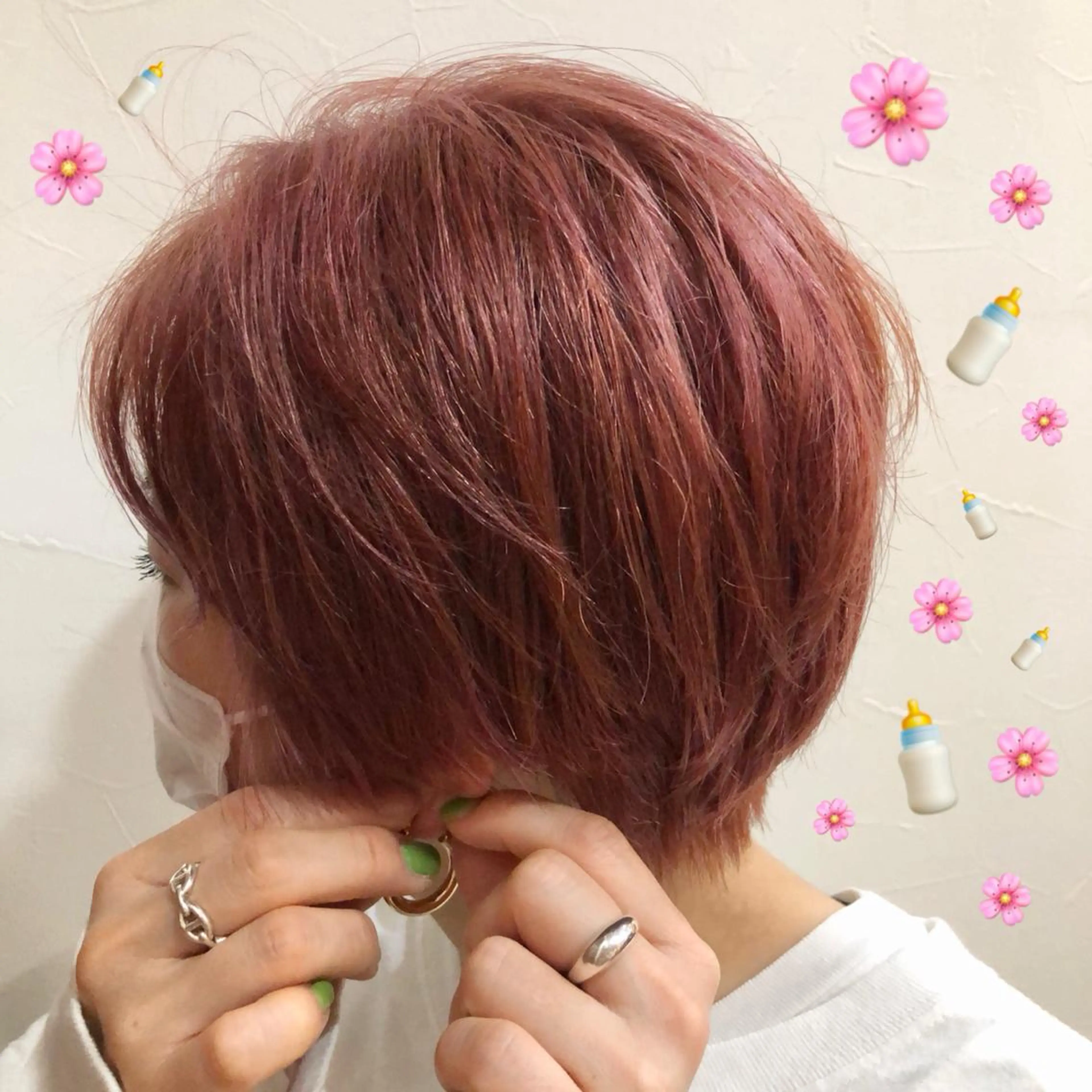 ショート カラー ヘアカラー トリートメント 🍊🍊COコ かぢあおい🍊🍊のヘアスタイル