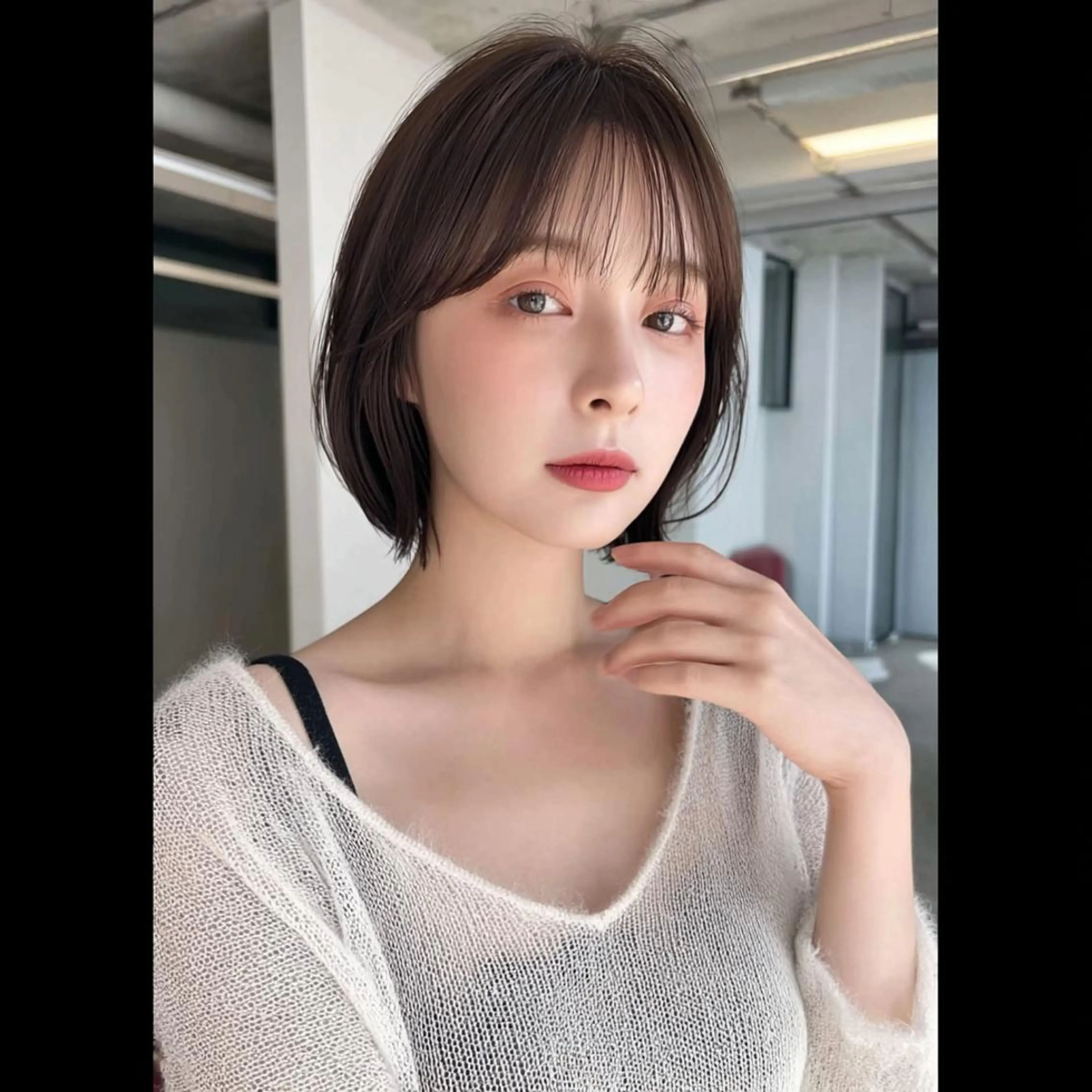 セミロング セミロングパーマ ボブ 髪質改善 縮毛矯正 トリートメント カット ヘアカラー 三宅 昌太のヘアスタイル