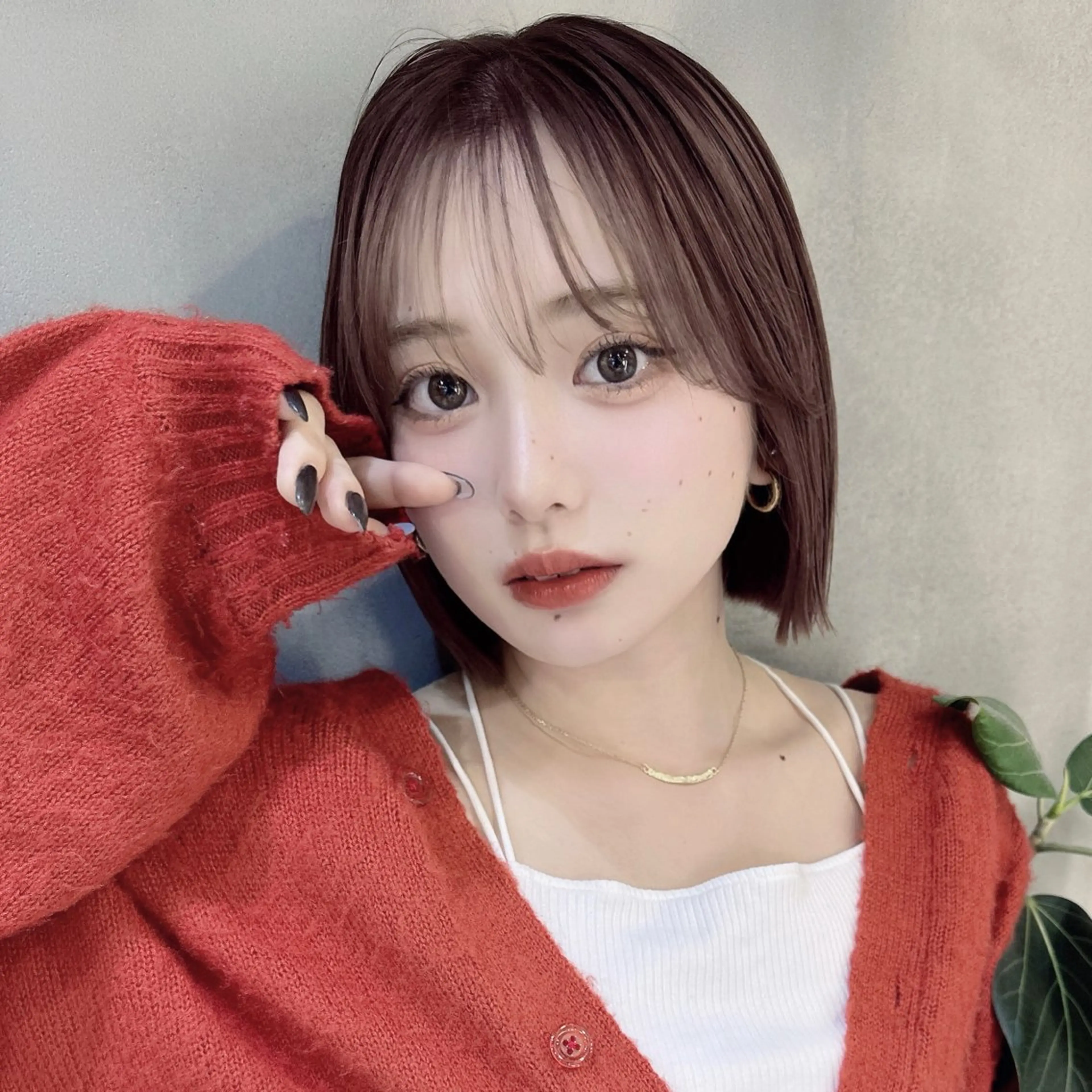 ショート カット ヘアカラー トリートメント ボブ韓国風レイヤー 髪質改善/畠中ケントのヘアスタイル