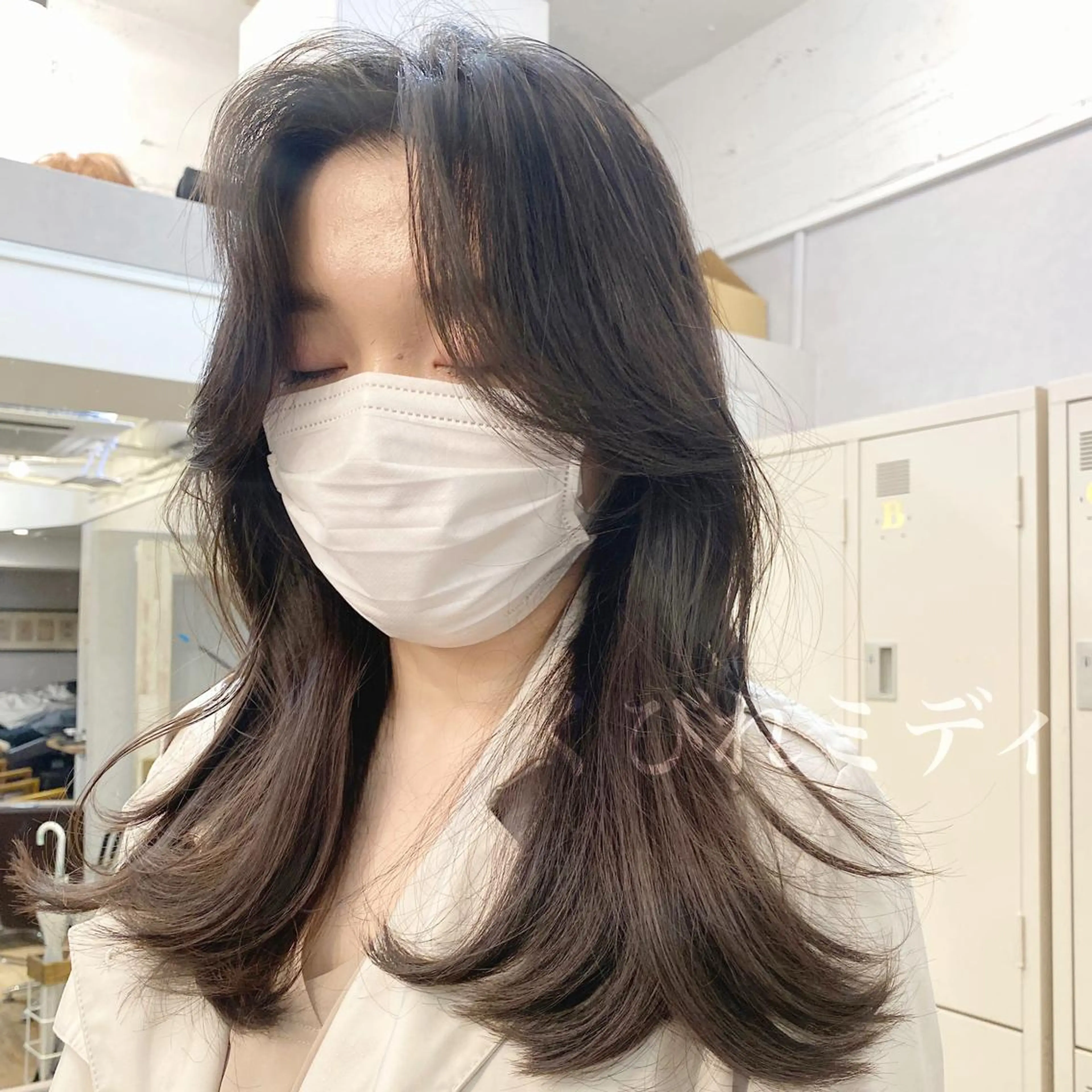 ミディアム カラー layercut✂️ 韓国ヘア/髪質改善のヘアスタイル