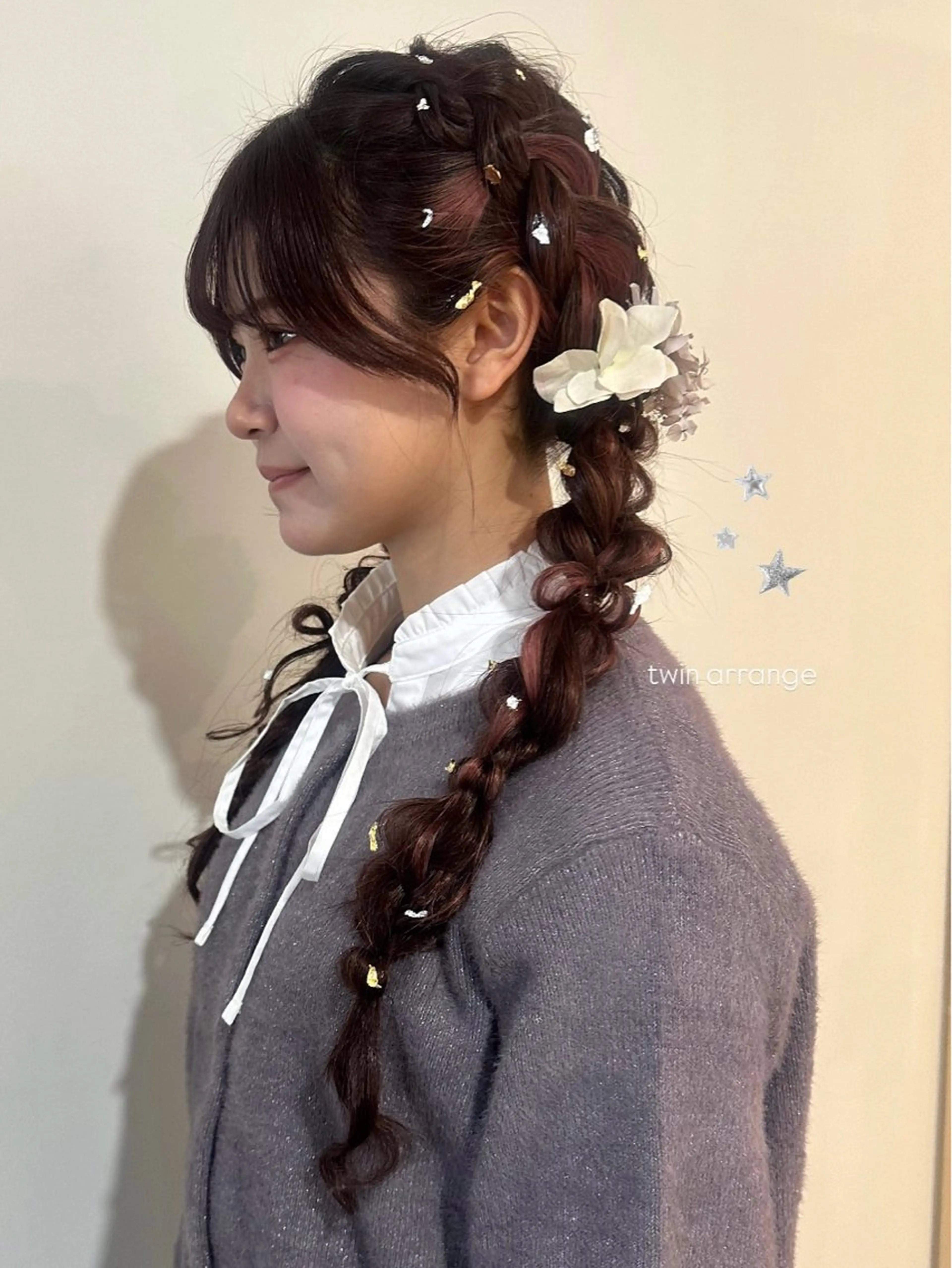 ロング ヘアアレンジ 暖色/レイヤーカット 🌙オノユリカのヘアスタイル