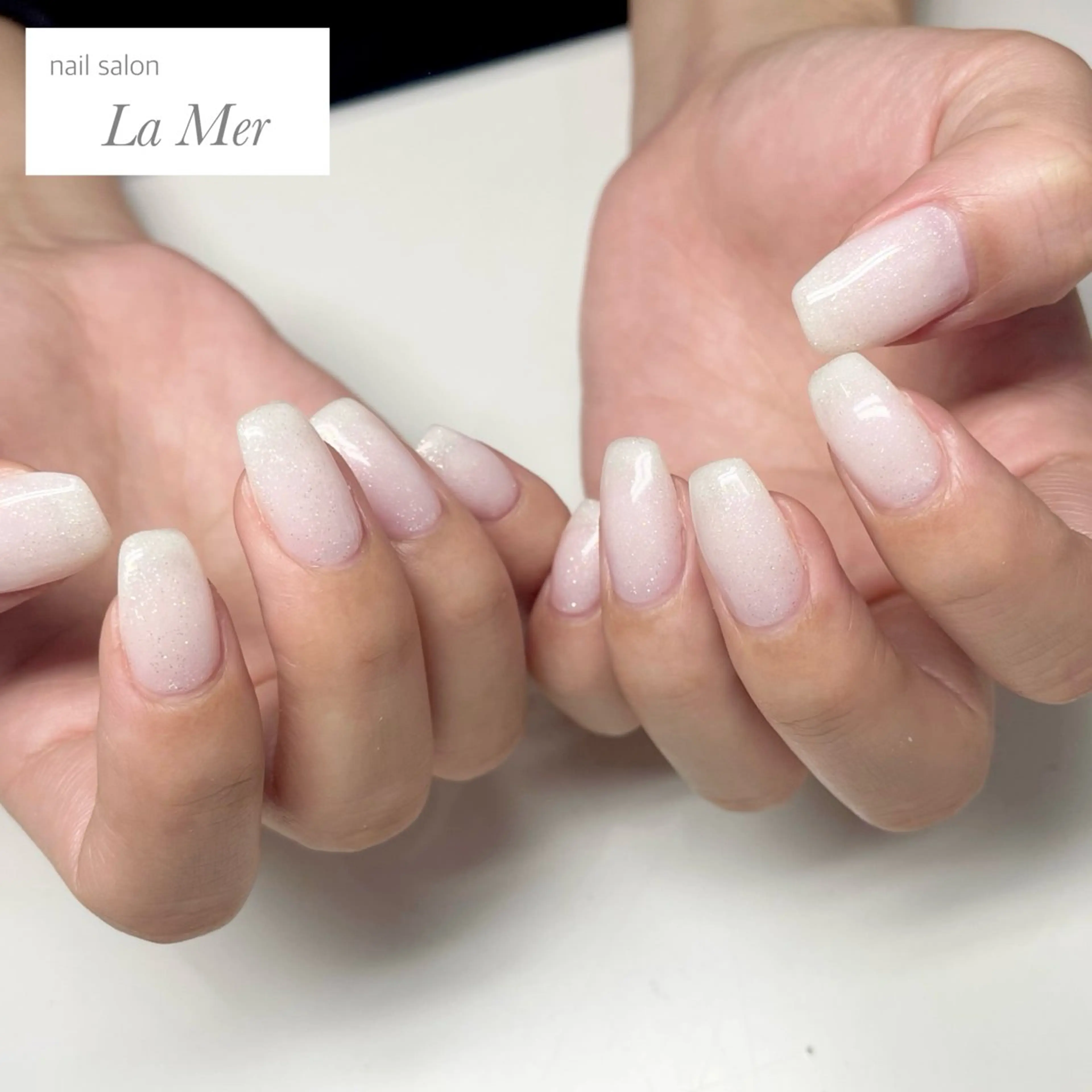 ネイル キラキラネイル ラメ(グリッター) オフィスネイル ワンカラーネイル シンプルネイル ハンドネイル nailsalon La Merのネイルデザイン